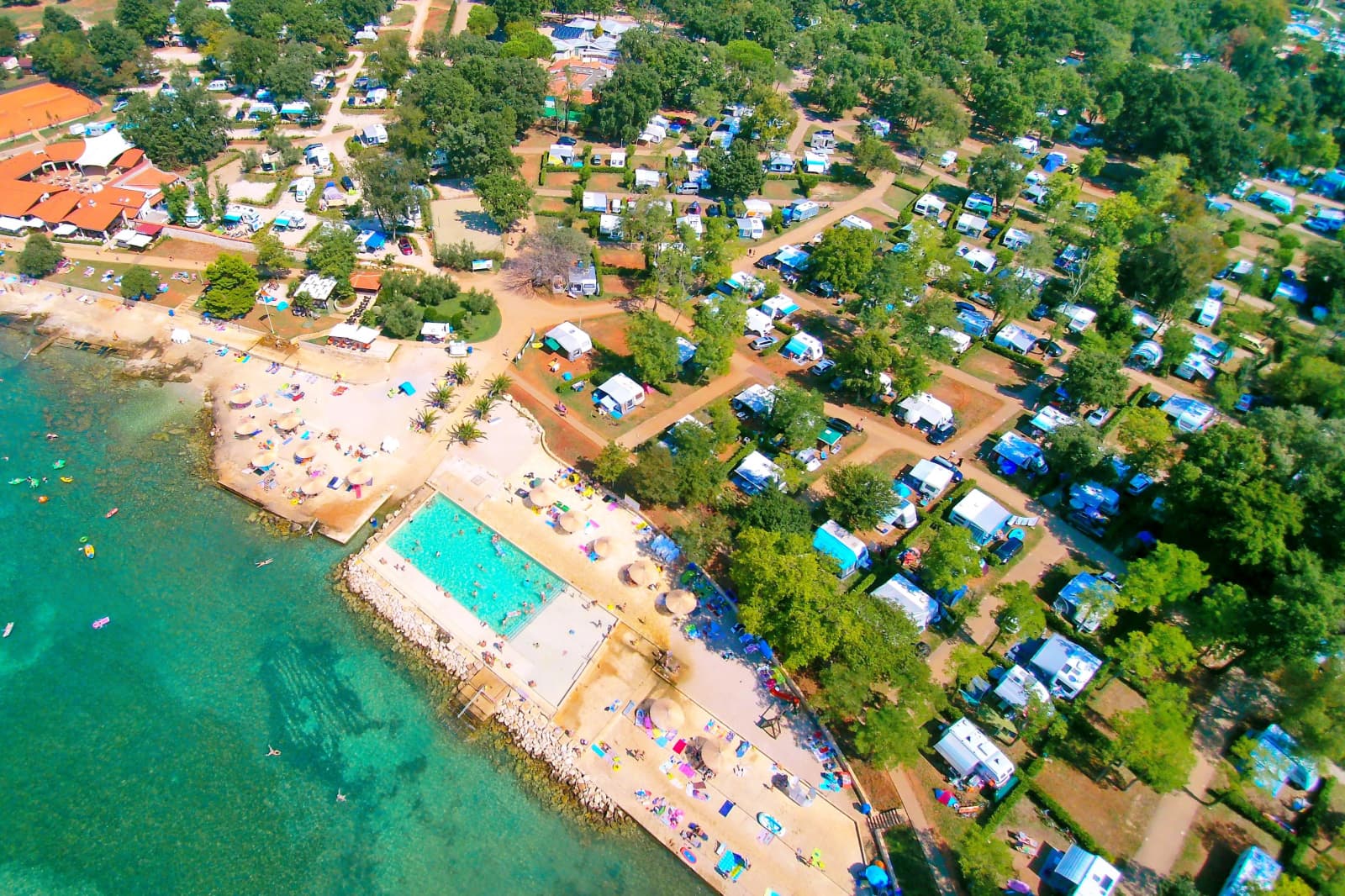 A scenery from Aminess Maravea Camping Resort