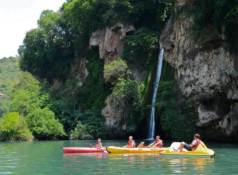 A scenery from Camping de la Cascade