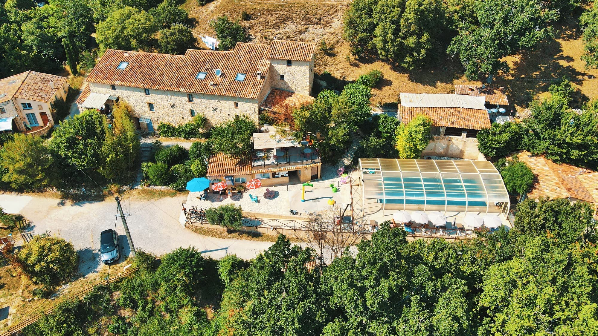 A scenery from Flower Camping La Beaume