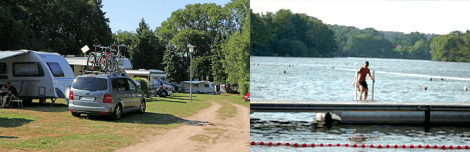 A scenery from Camping ABC am Großensee/Hamburg