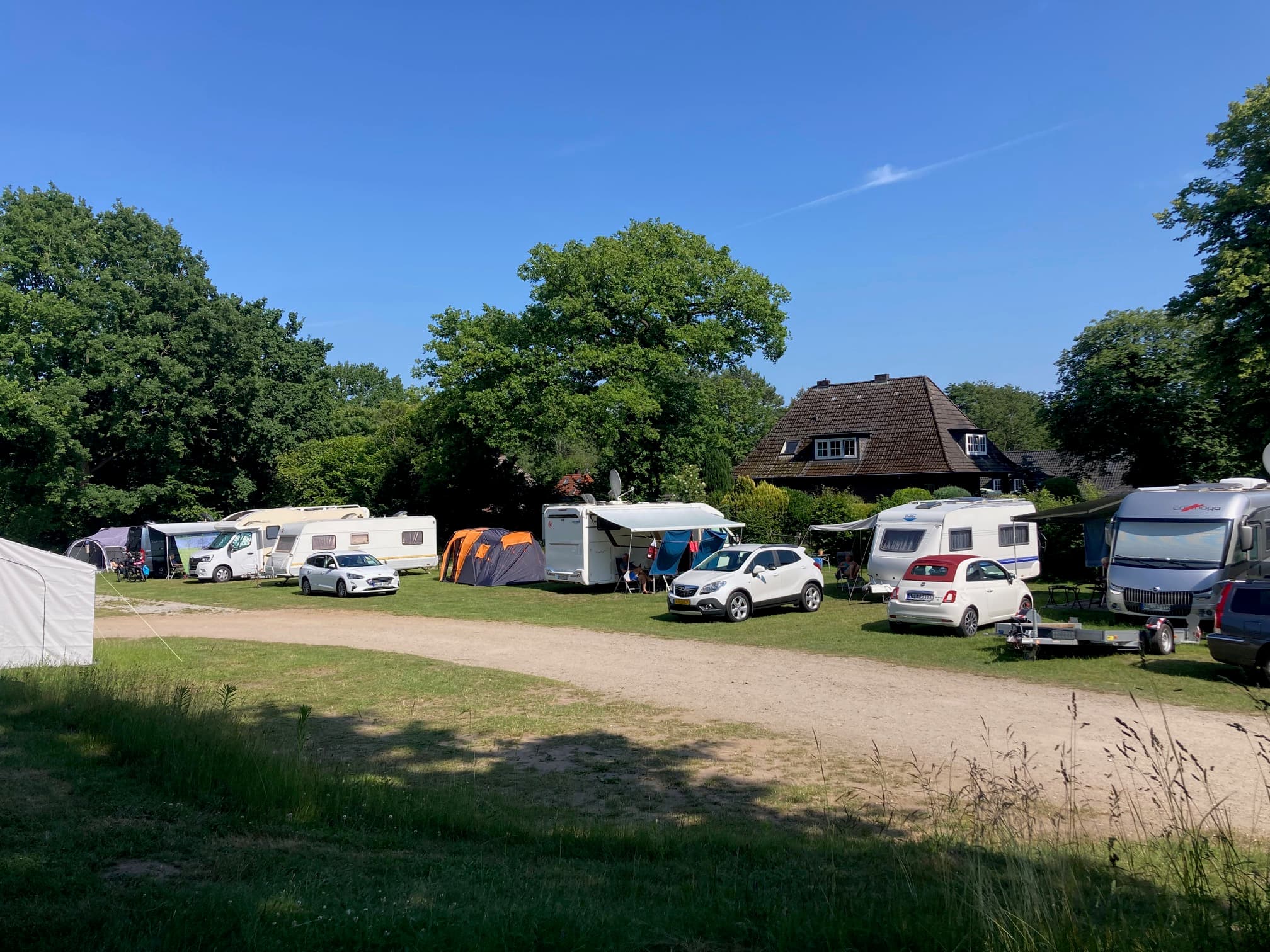 A scenery from Camping ABC am Großensee/Hamburg