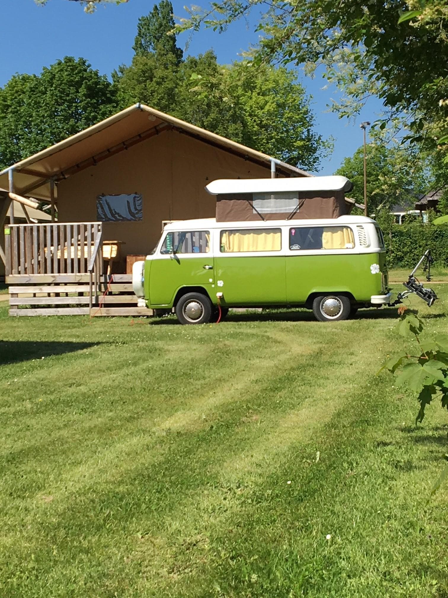 A scenery from Glamping Sainte-Suzanne