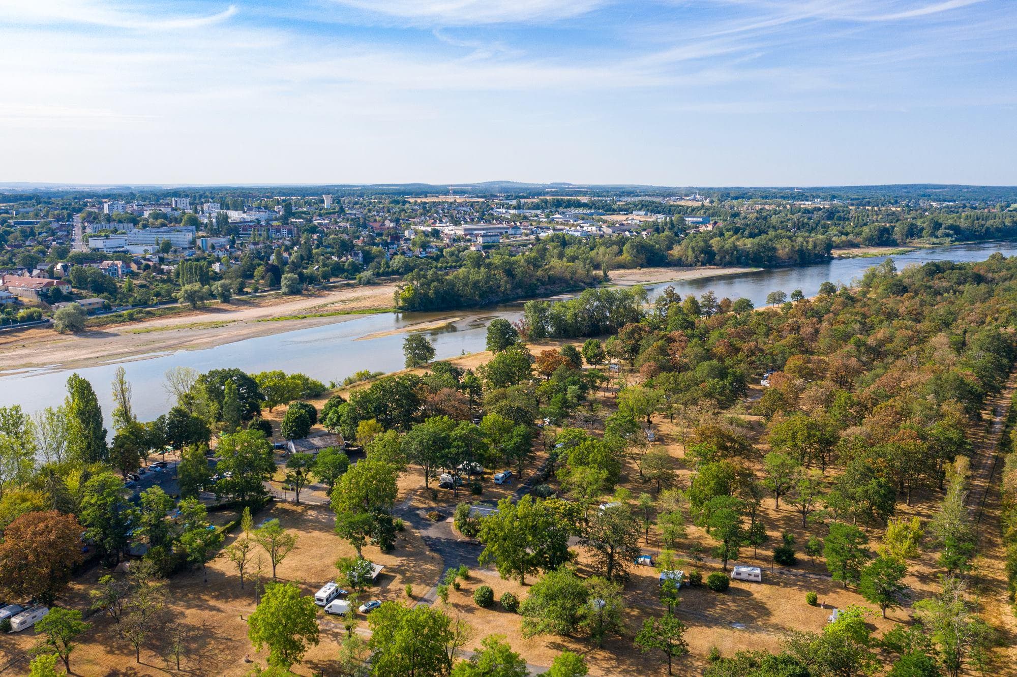 A scenery from Camping de L'Ile