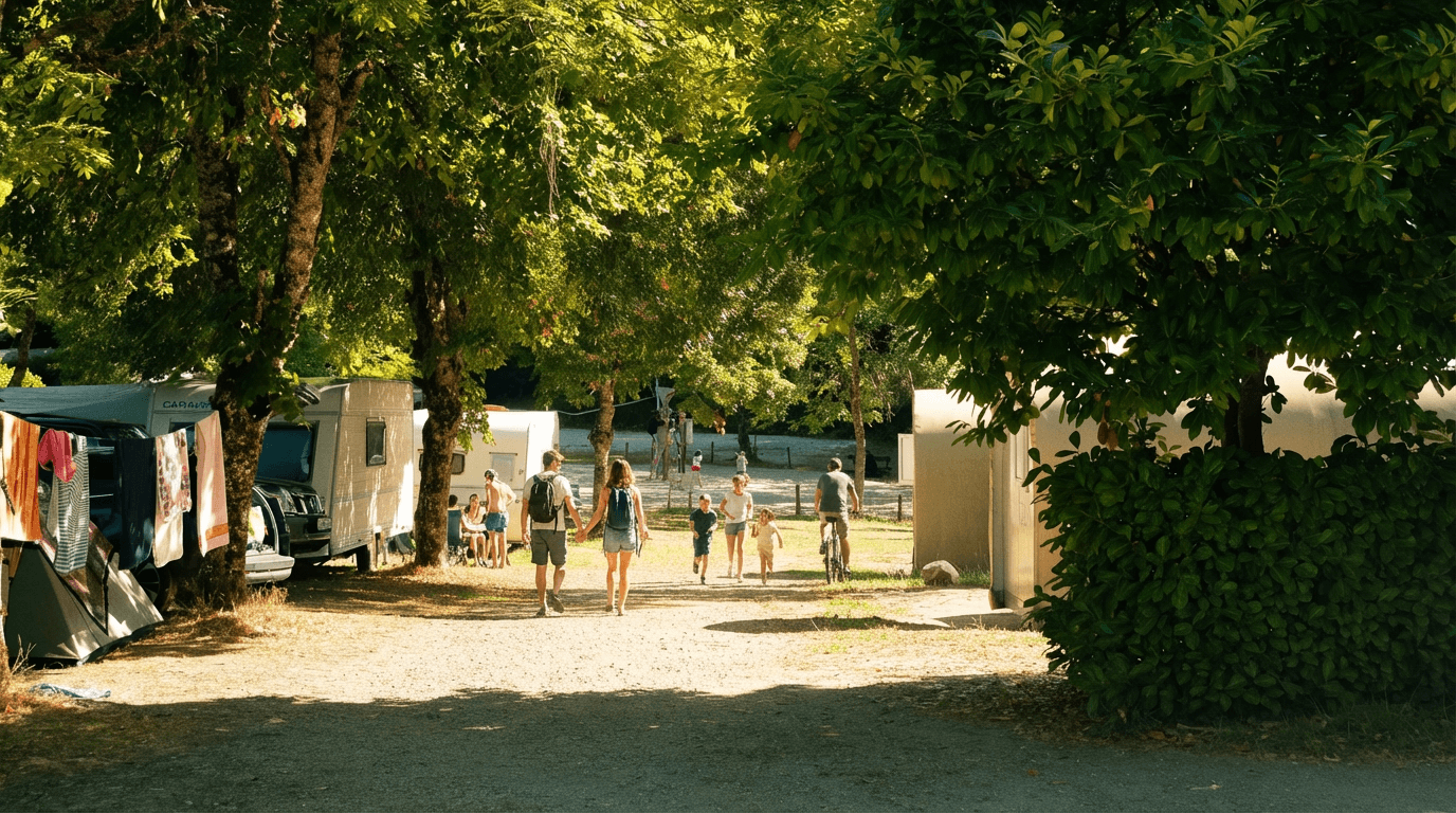 A scenery from Camping Les Rives du lac Cantalès