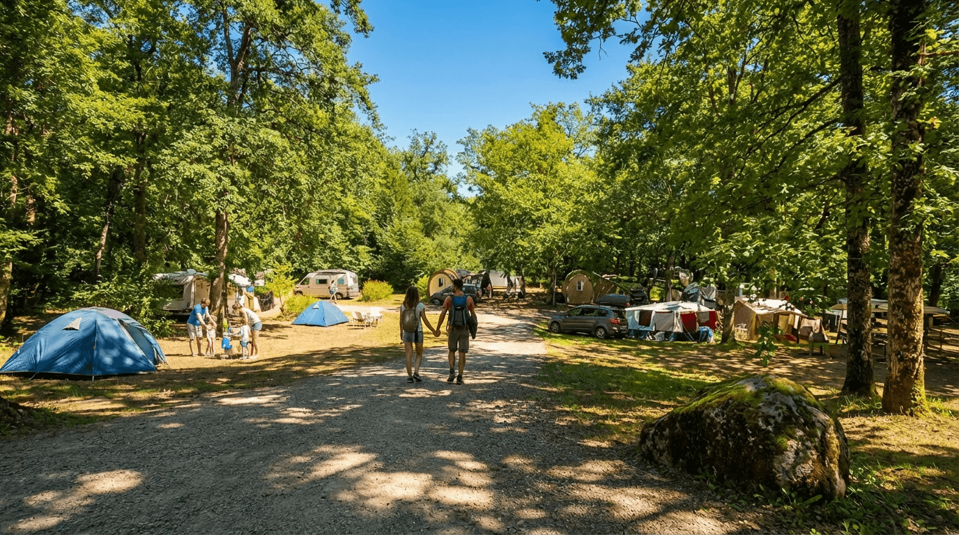 A scenery from Camping Les Rives du lac Cantalès