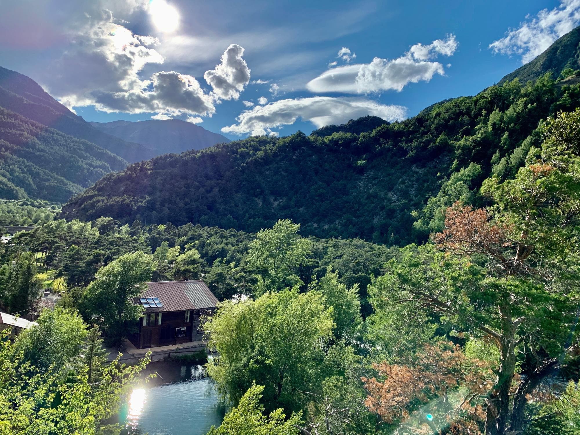 A scenery from Camping River