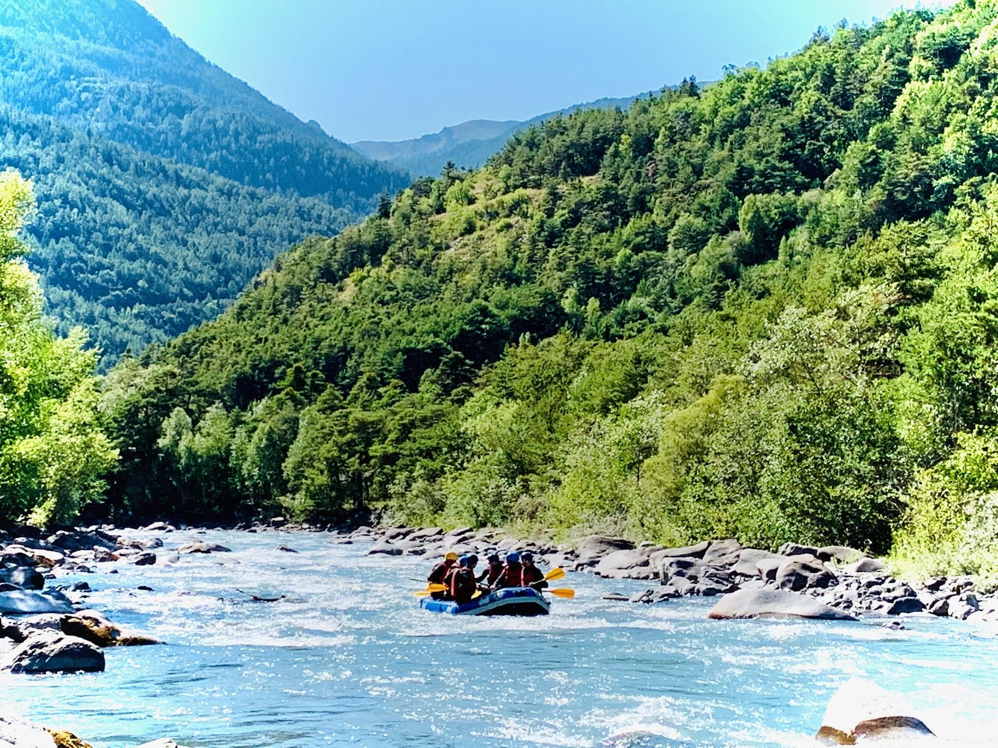 A scenery from Camping River