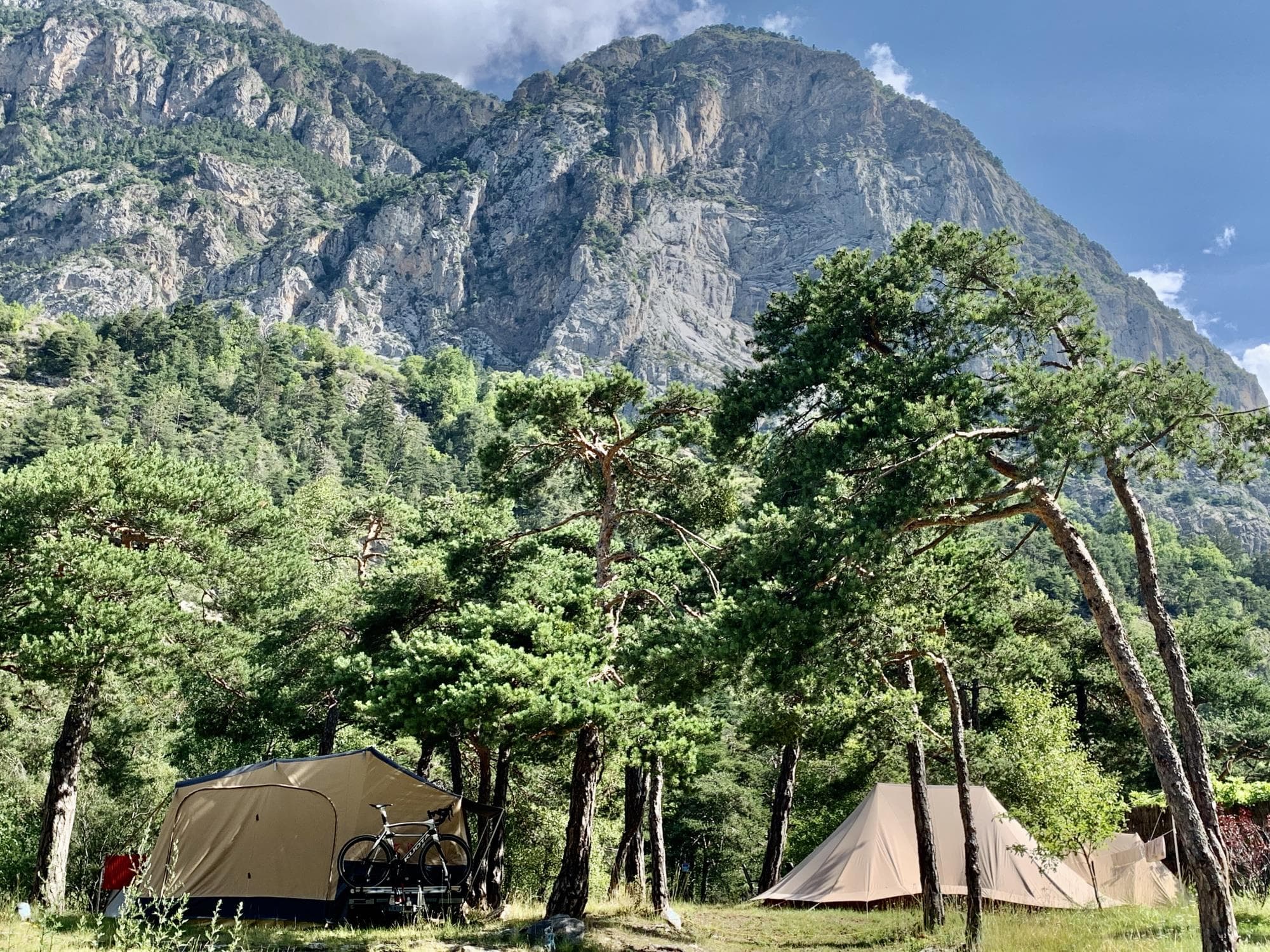 A scenery from Camping River