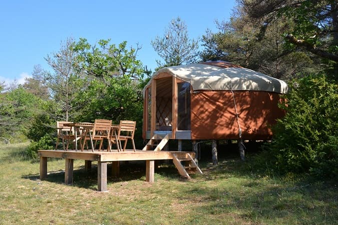 A scenery from Eco-camping du Larzac