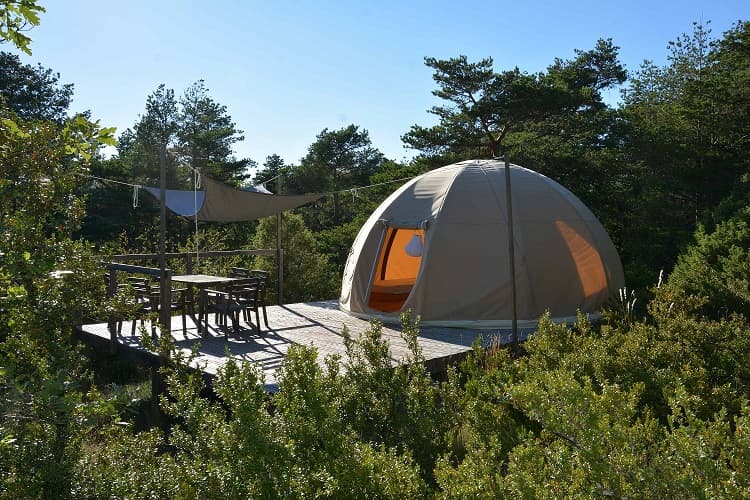 A scenery from Eco-camping du Larzac