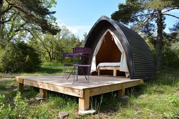 A scenery from Eco-camping du Larzac