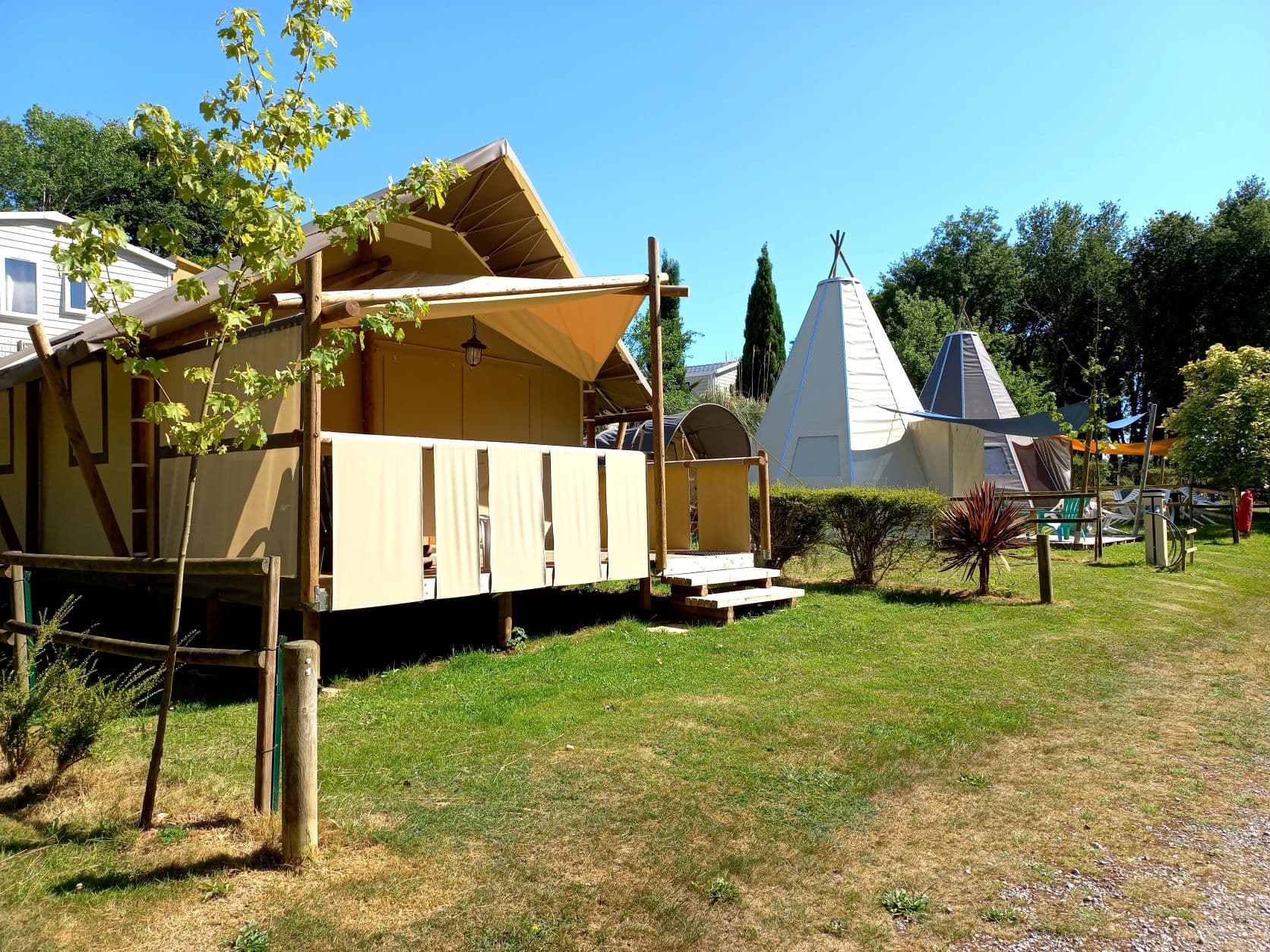 A scenery from Camping des Cerisiers