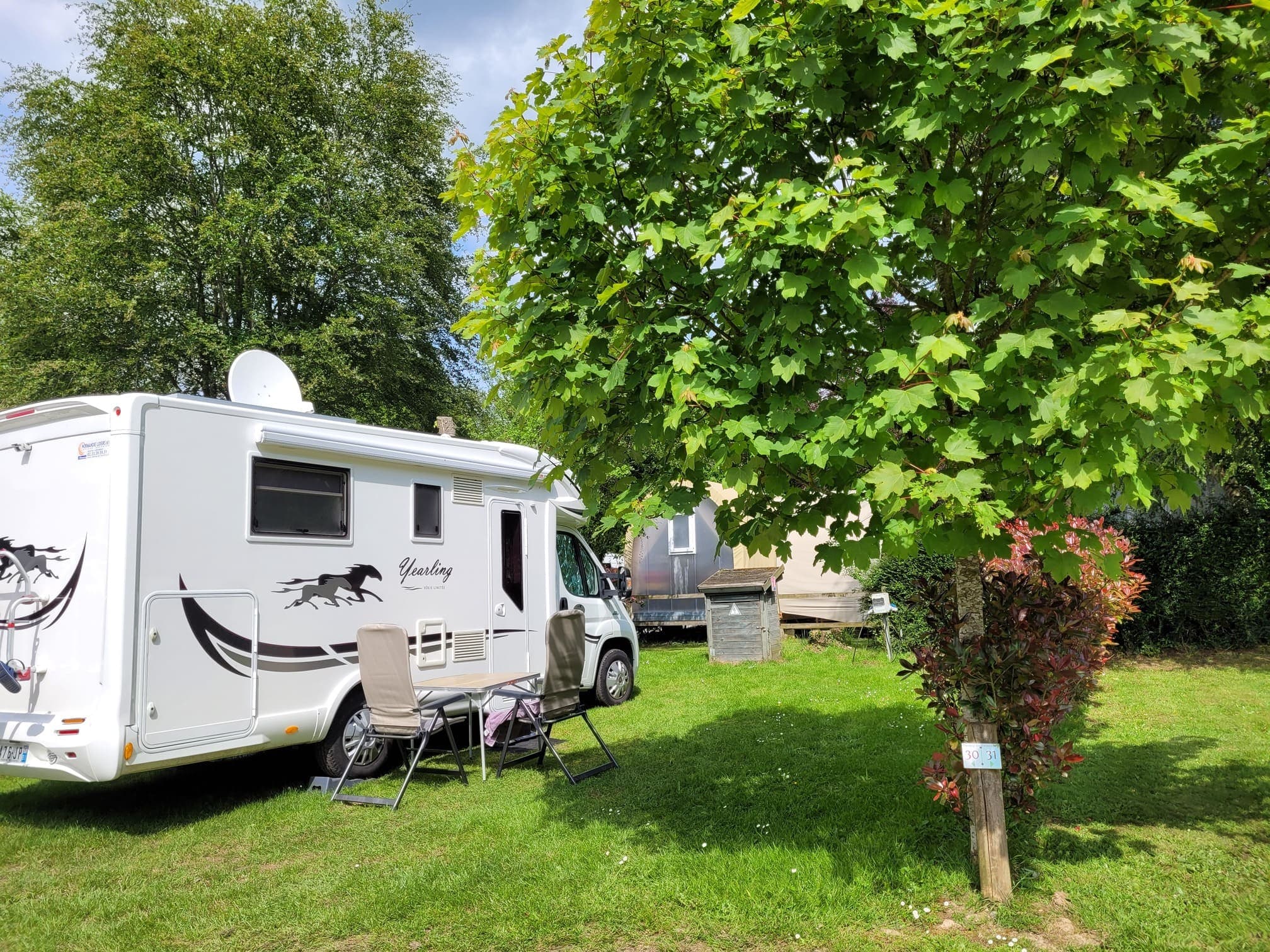 A scenery from Camping des Cerisiers