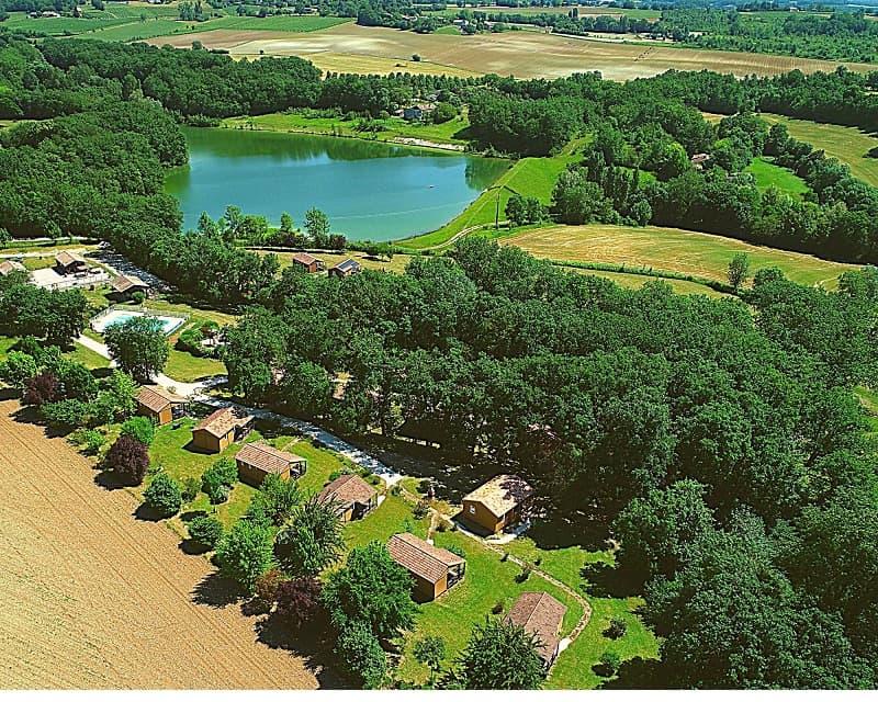 A scenery from Les Chalets de Dordogne
