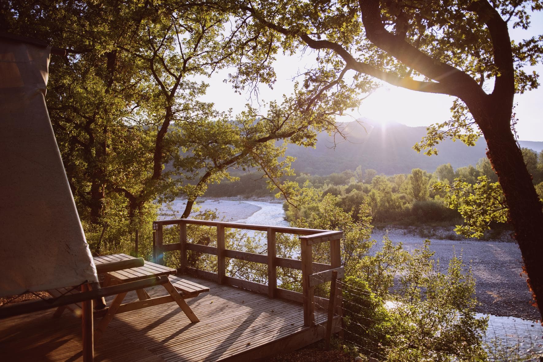 A scenery from Les Chamberts camping et lodges