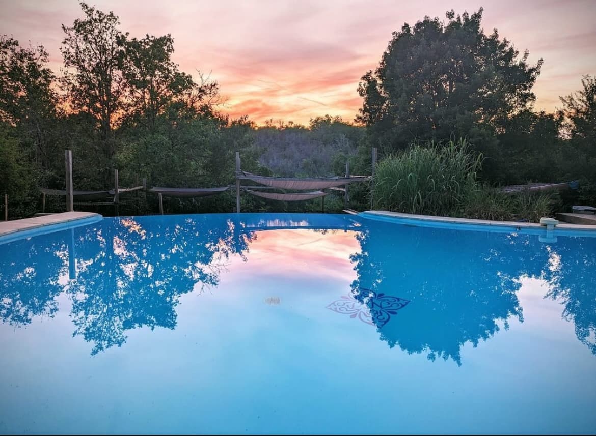 A scenery from Aux Lodges du Mas de Nadal