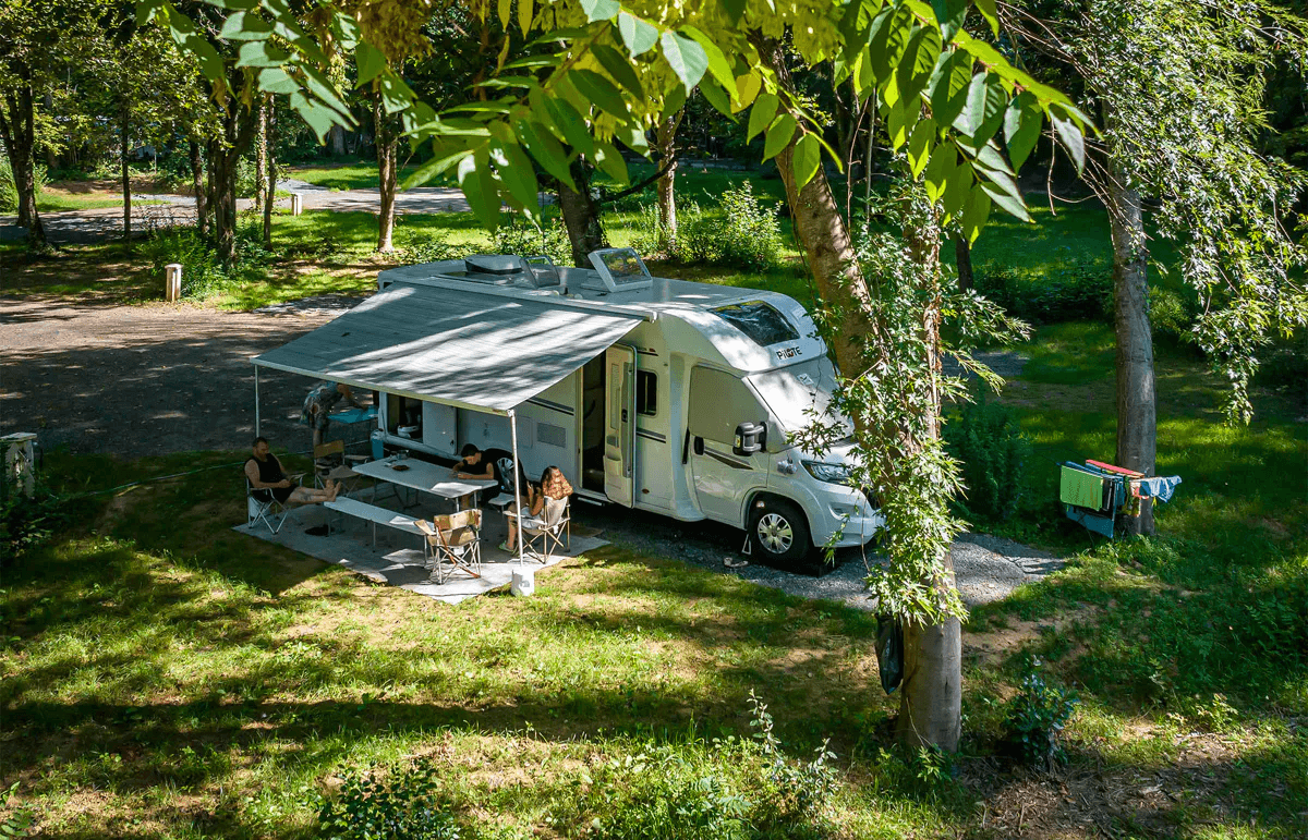 A scenery from Flower Camping de Rouffiac