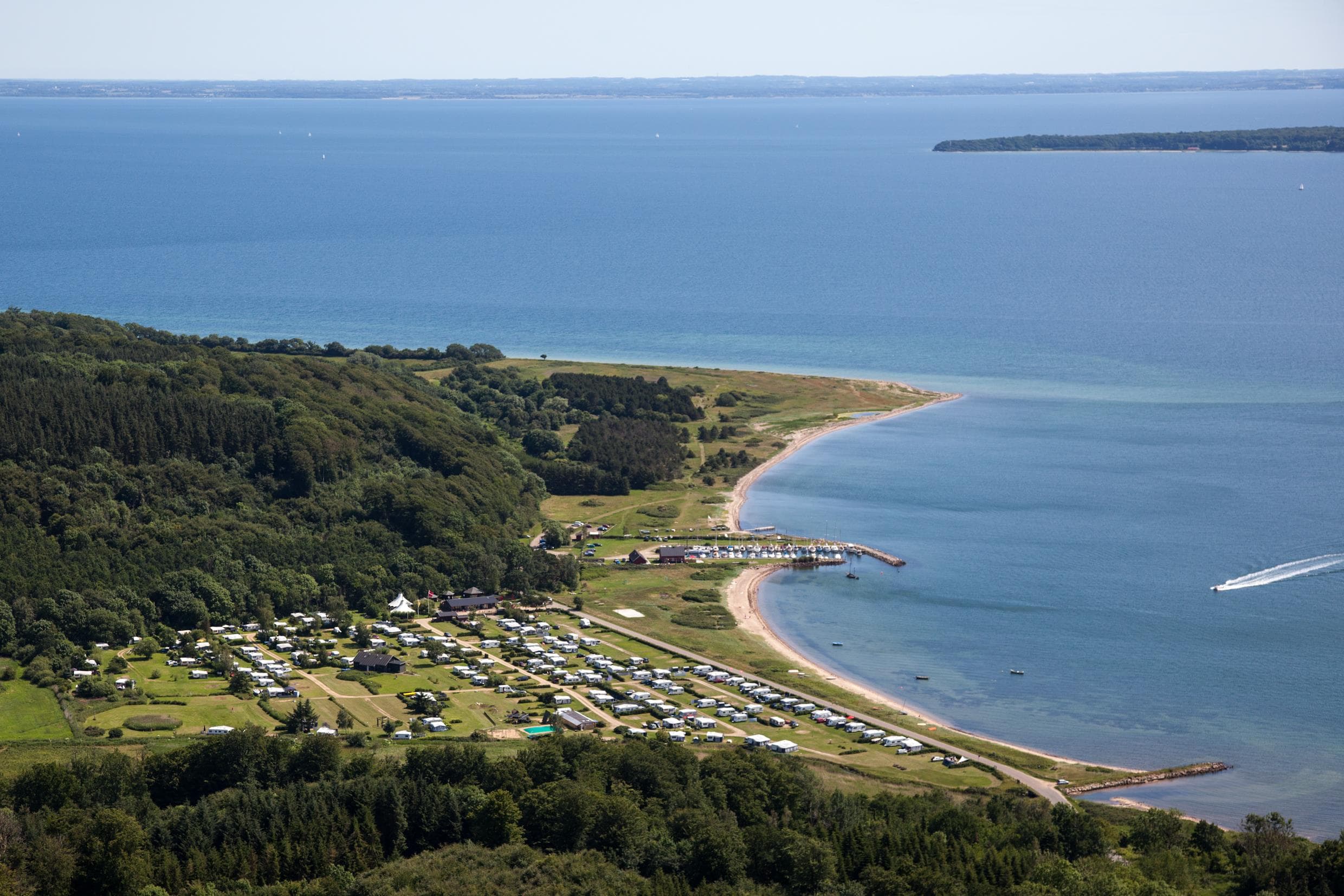 A scenery from Rosenvold Strand Camping