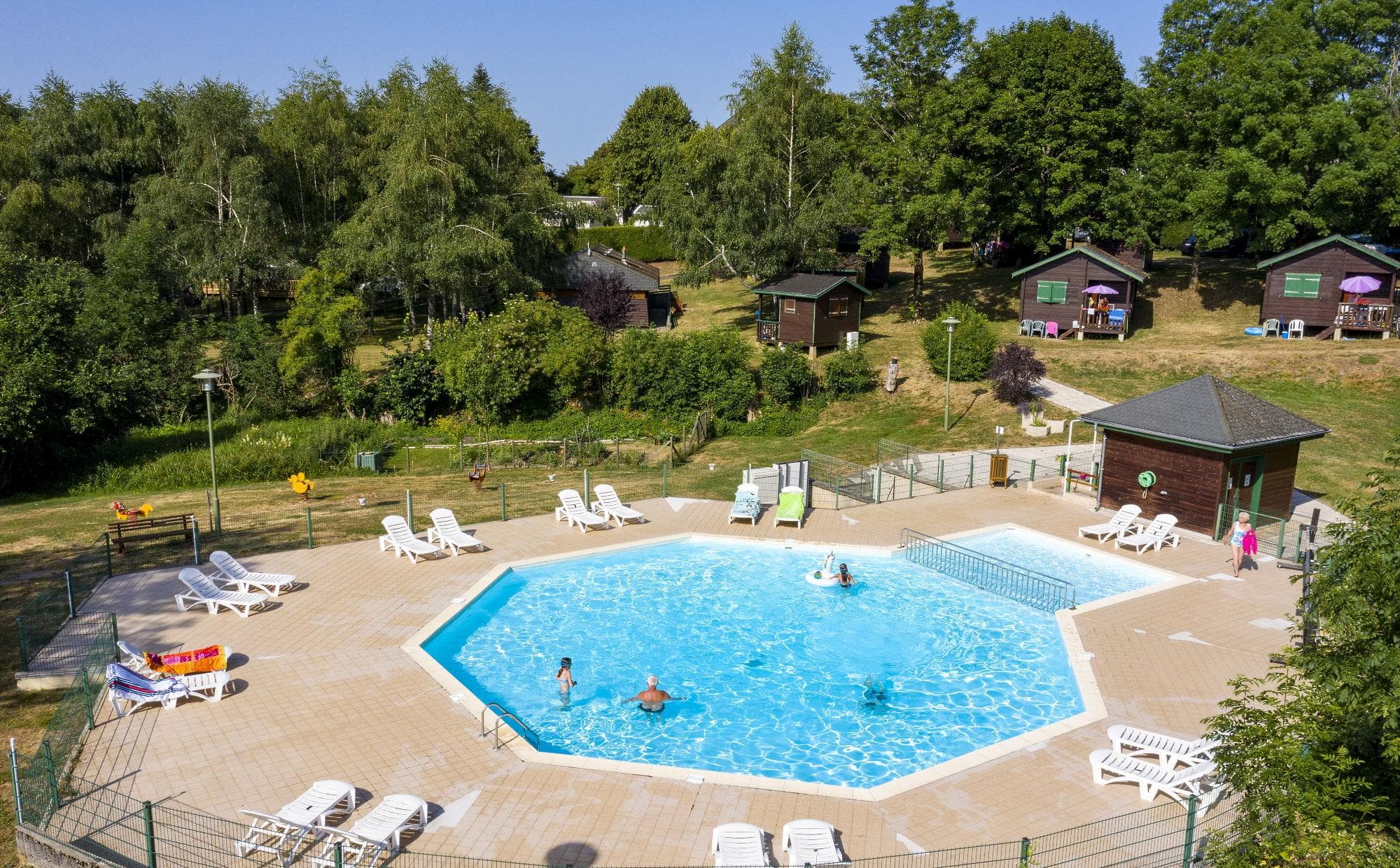 A scenery from Camping de Tauves