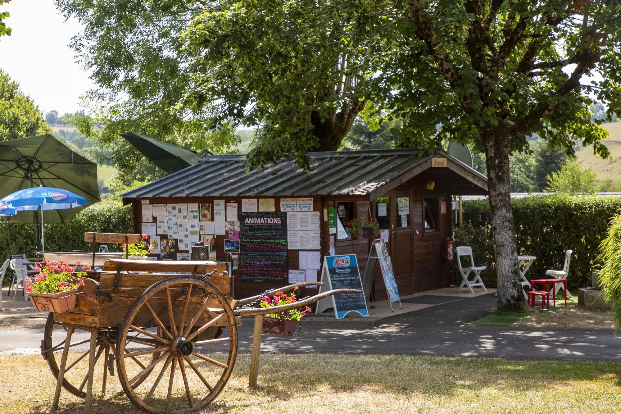 A scenery from Camping de Tauves