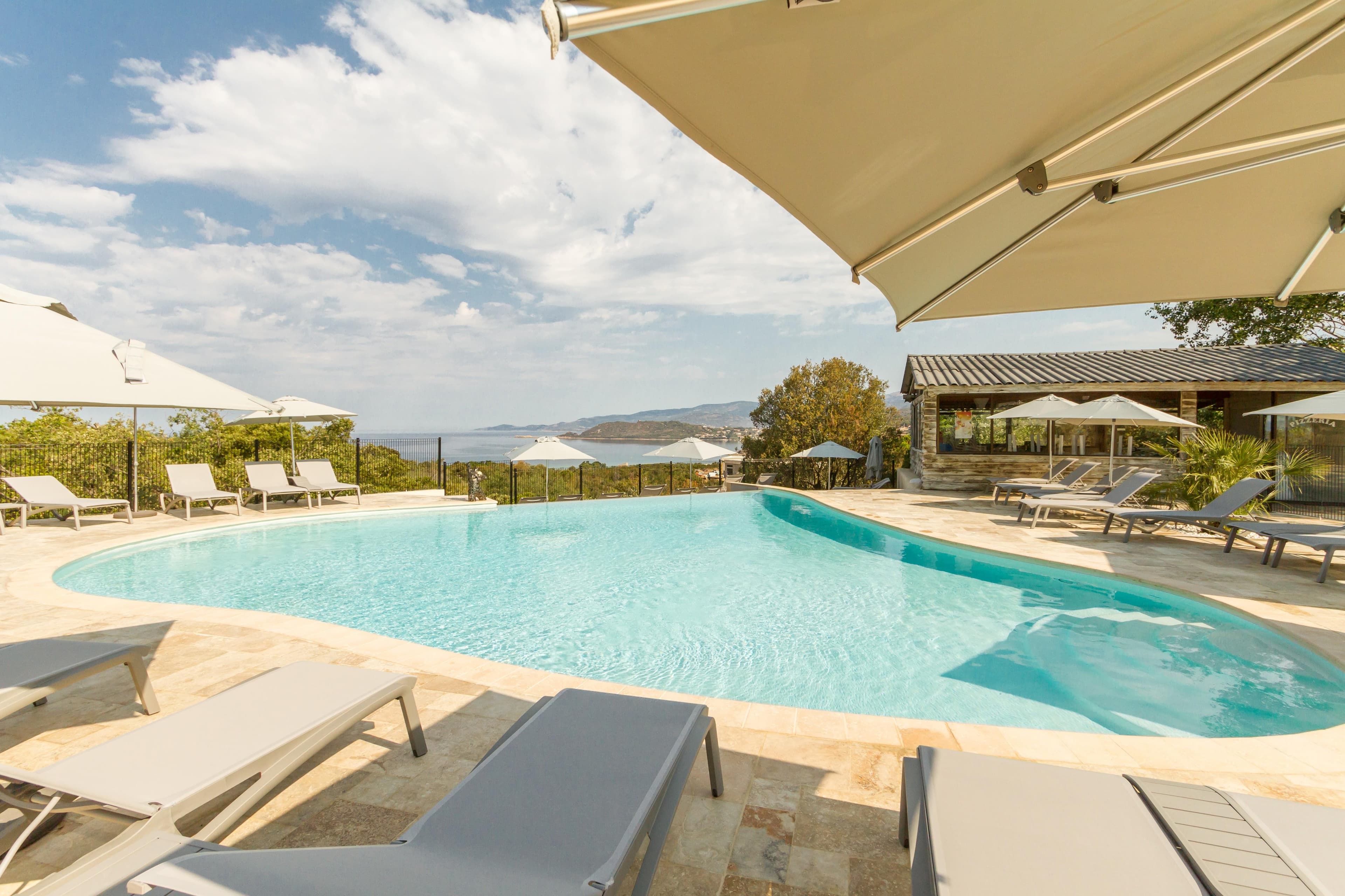 A scenery from Camping Lacasa by Corsica Paradise