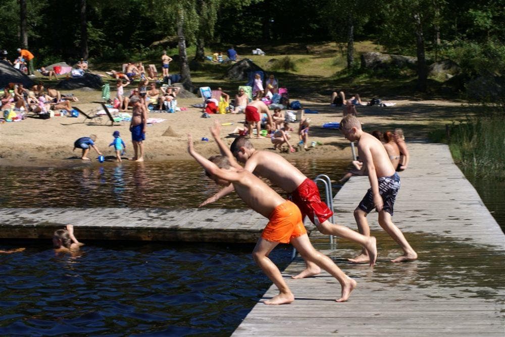 A scenery from Långasjönäs Camping & Holiday Village