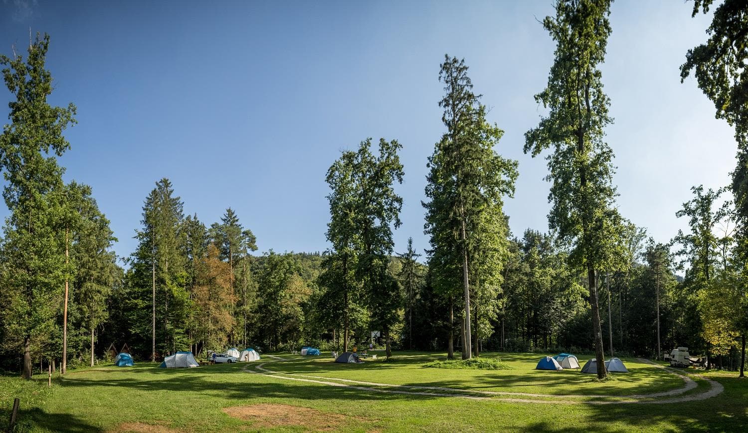 A scenery from Forest Camping Mozirje