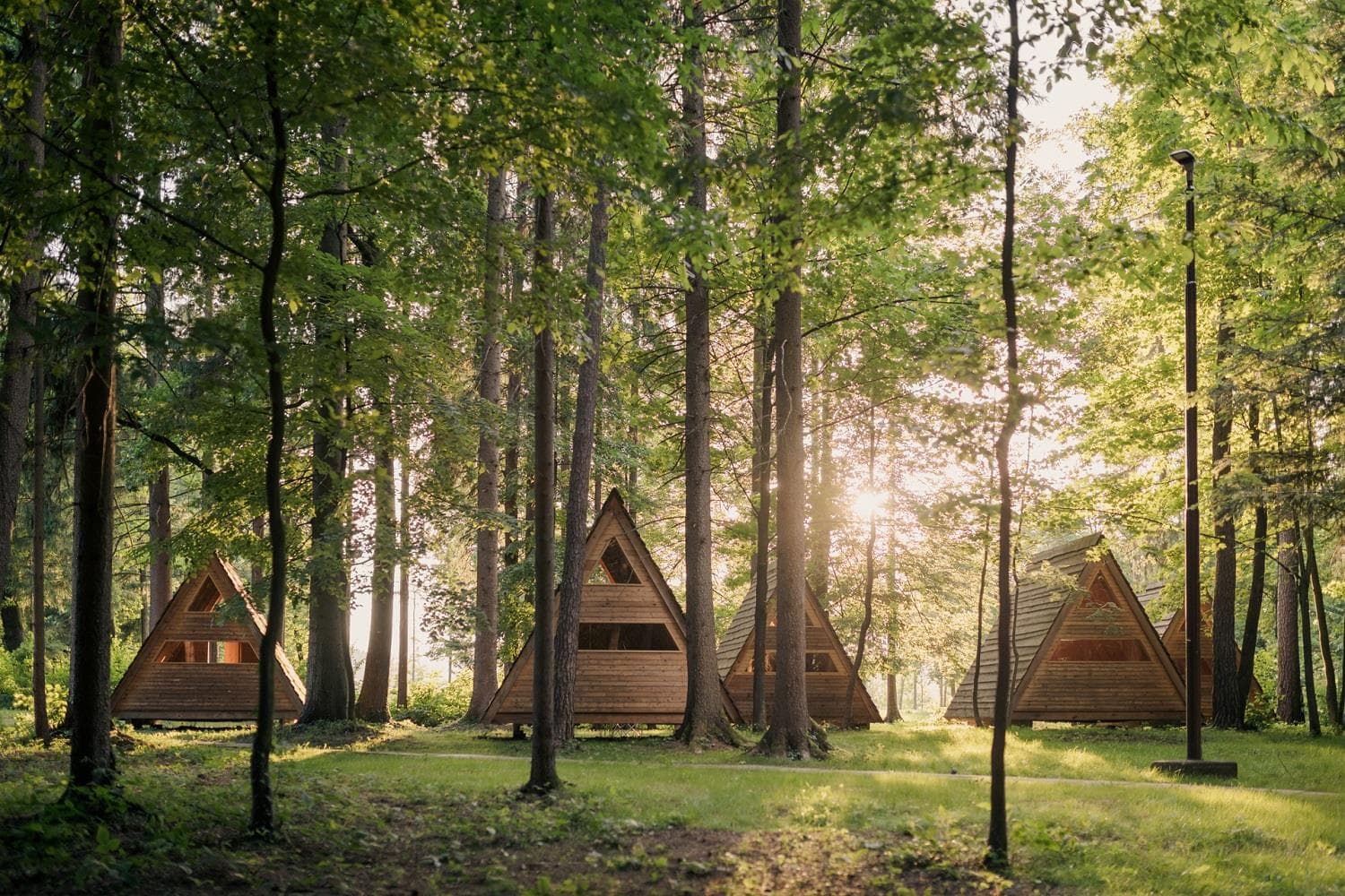 A scenery from Forest Camping Mozirje