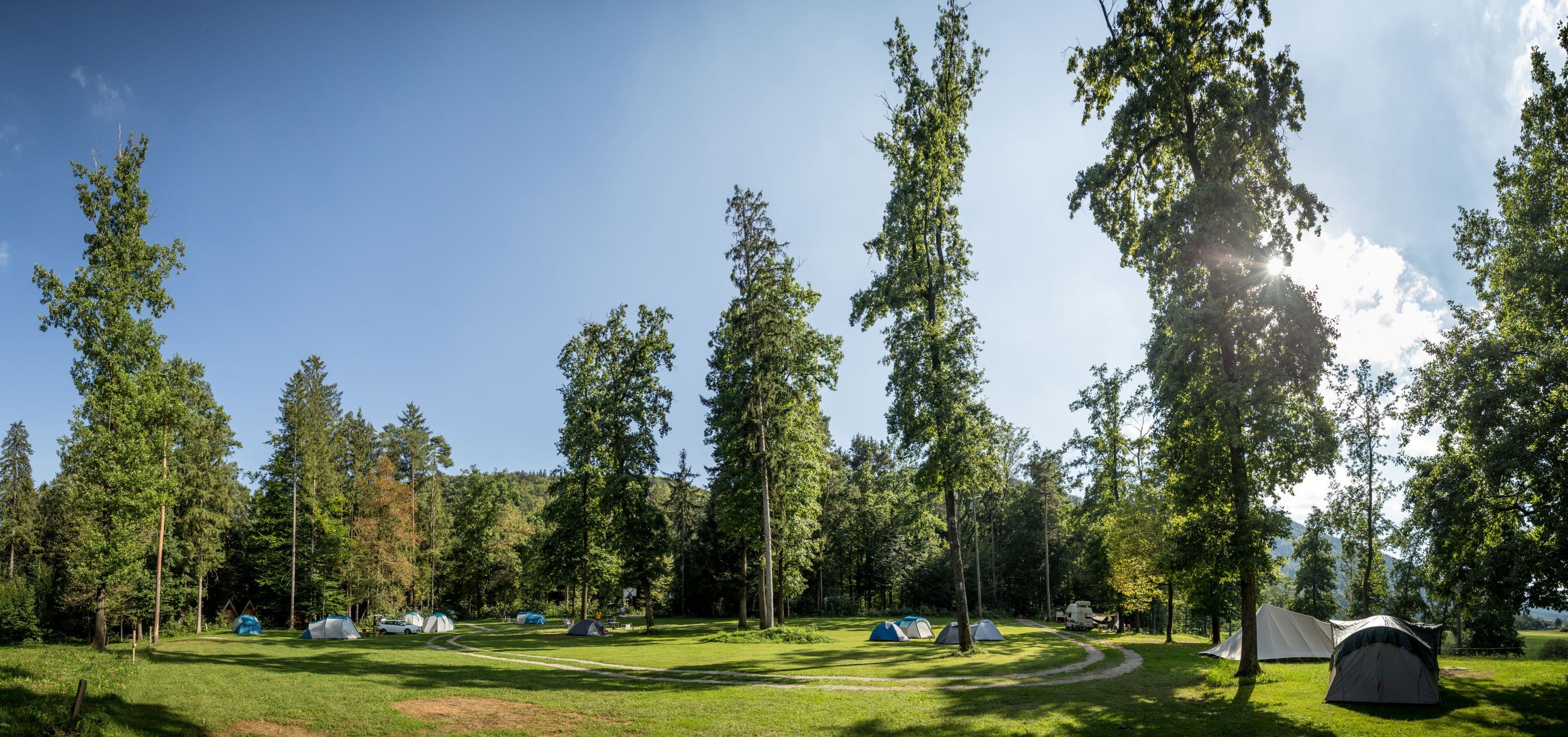 A scenery from Forest Camping Mozirje