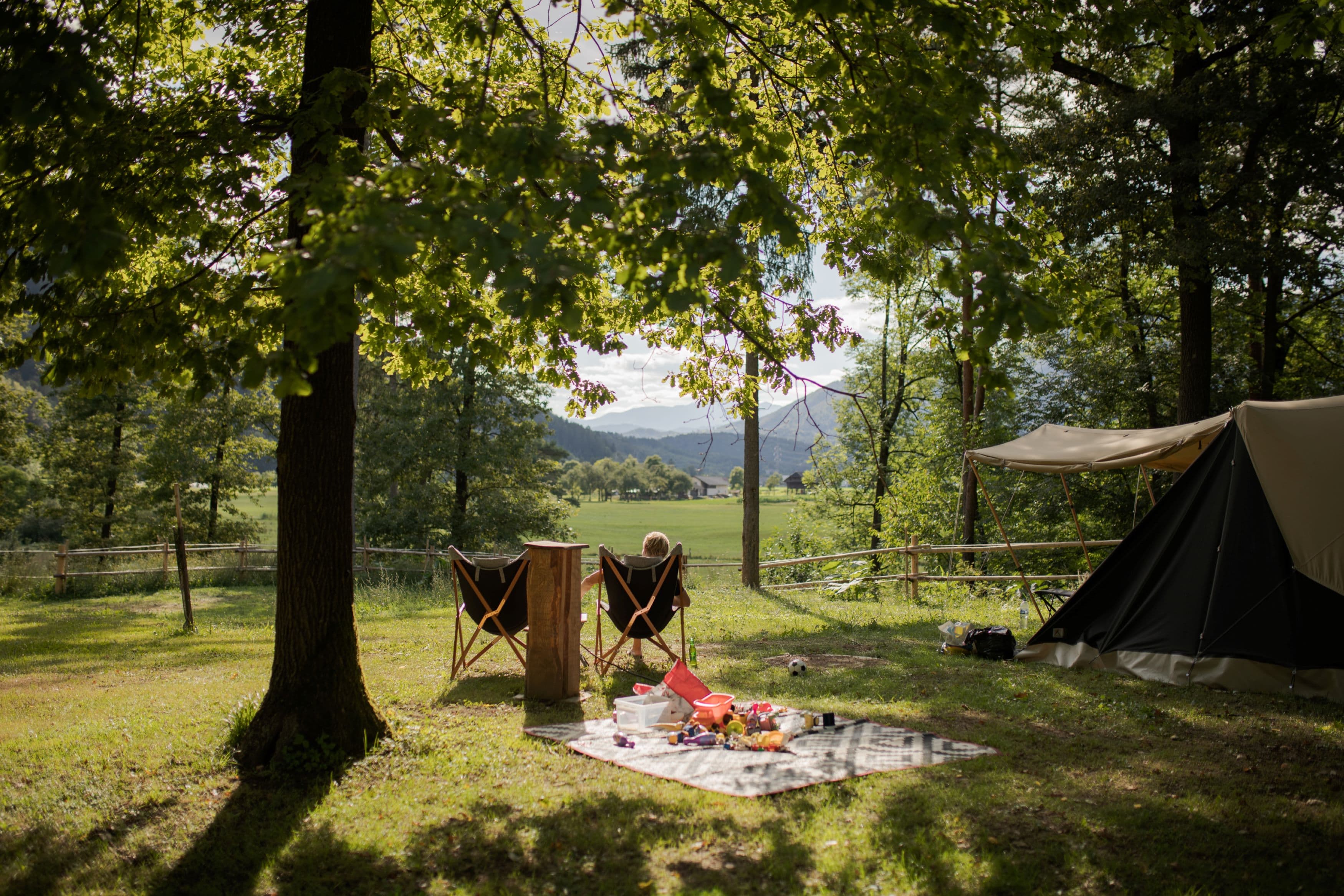 A scenery from Forest Camping Mozirje
