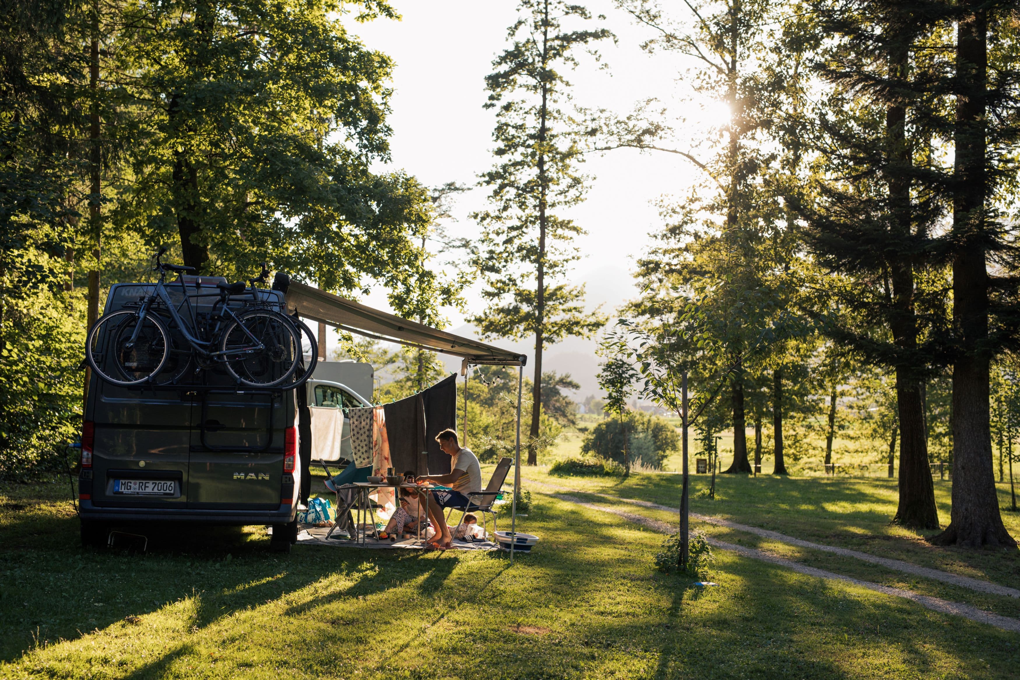 A scenery from Forest Camping Mozirje