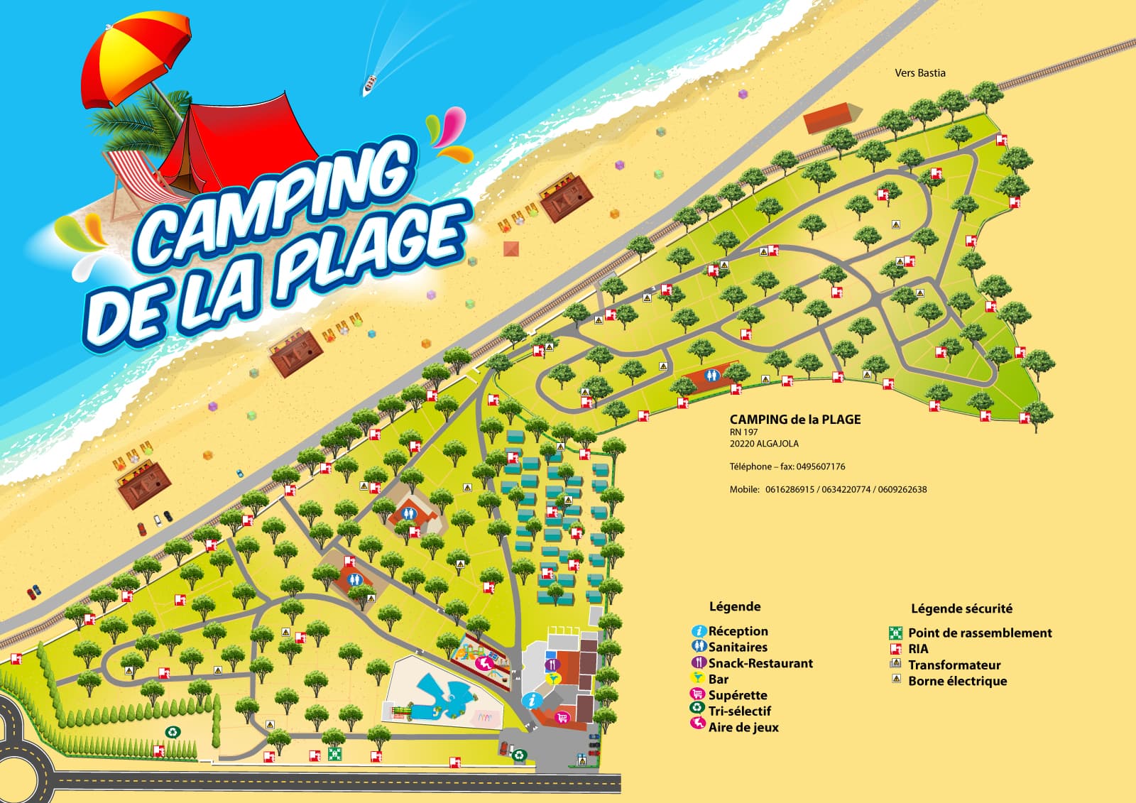 A scenery from Camping de la Plage