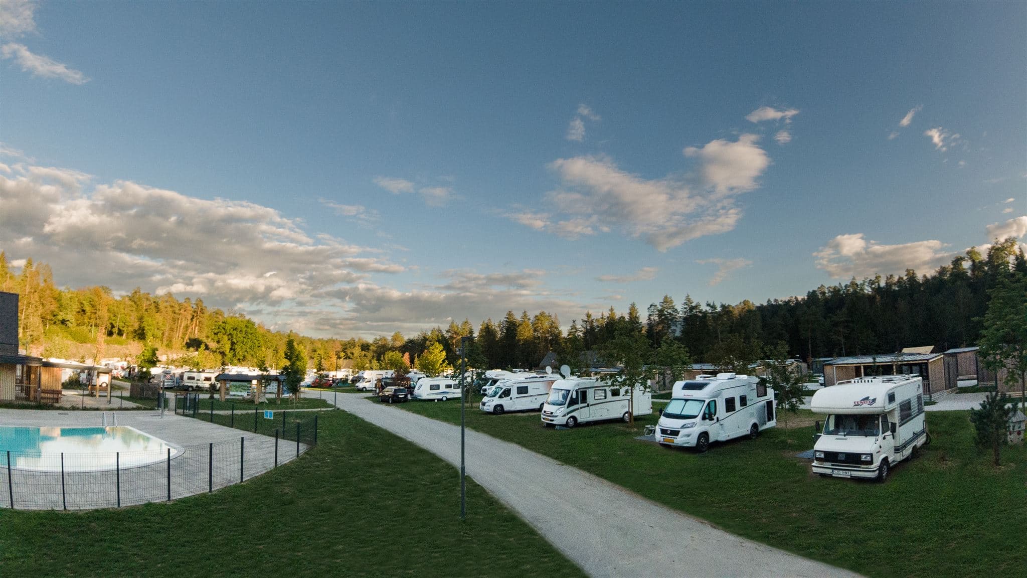 A scenery from River Camping Bled