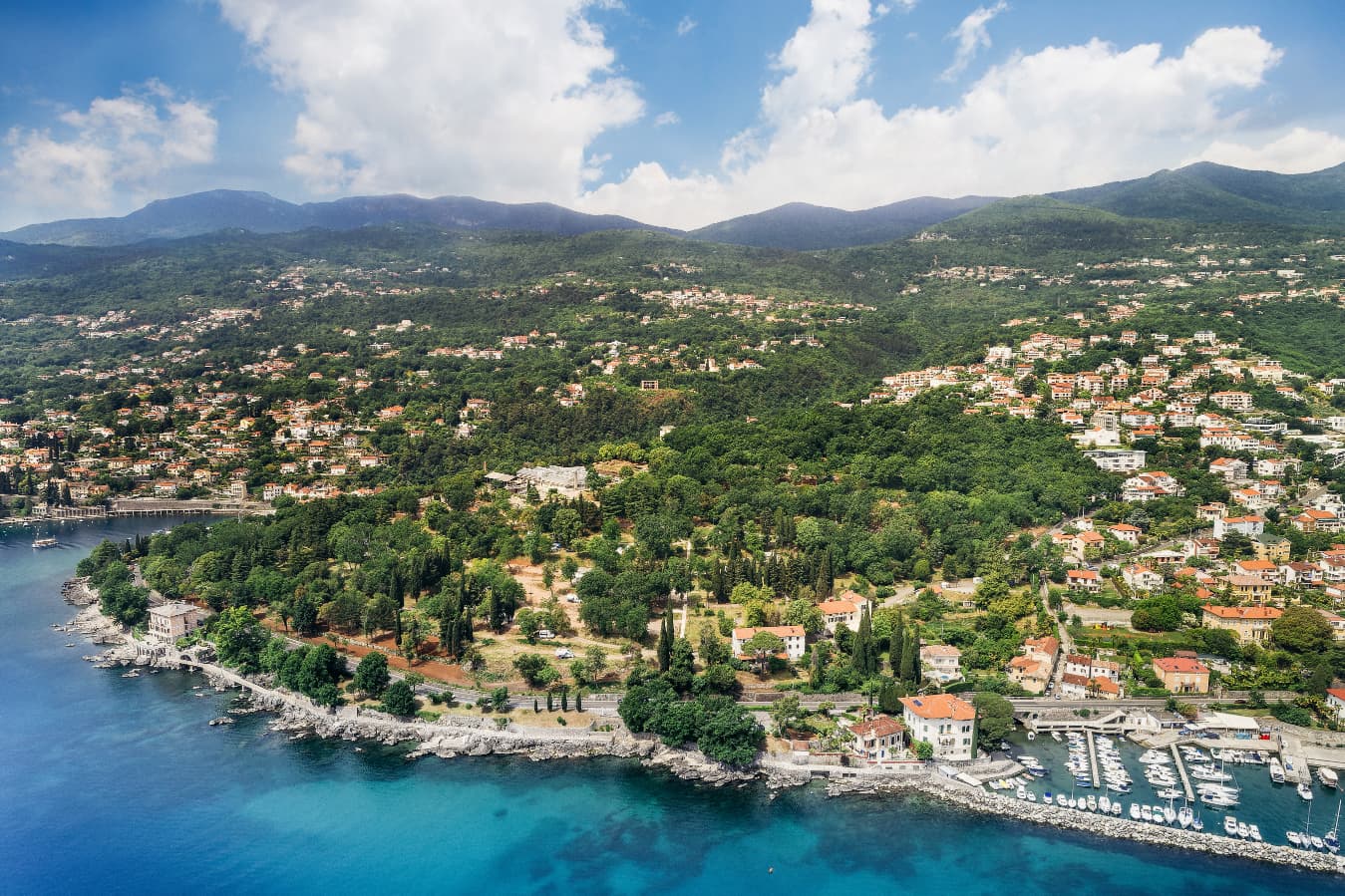 A scenery from Opatija Camping