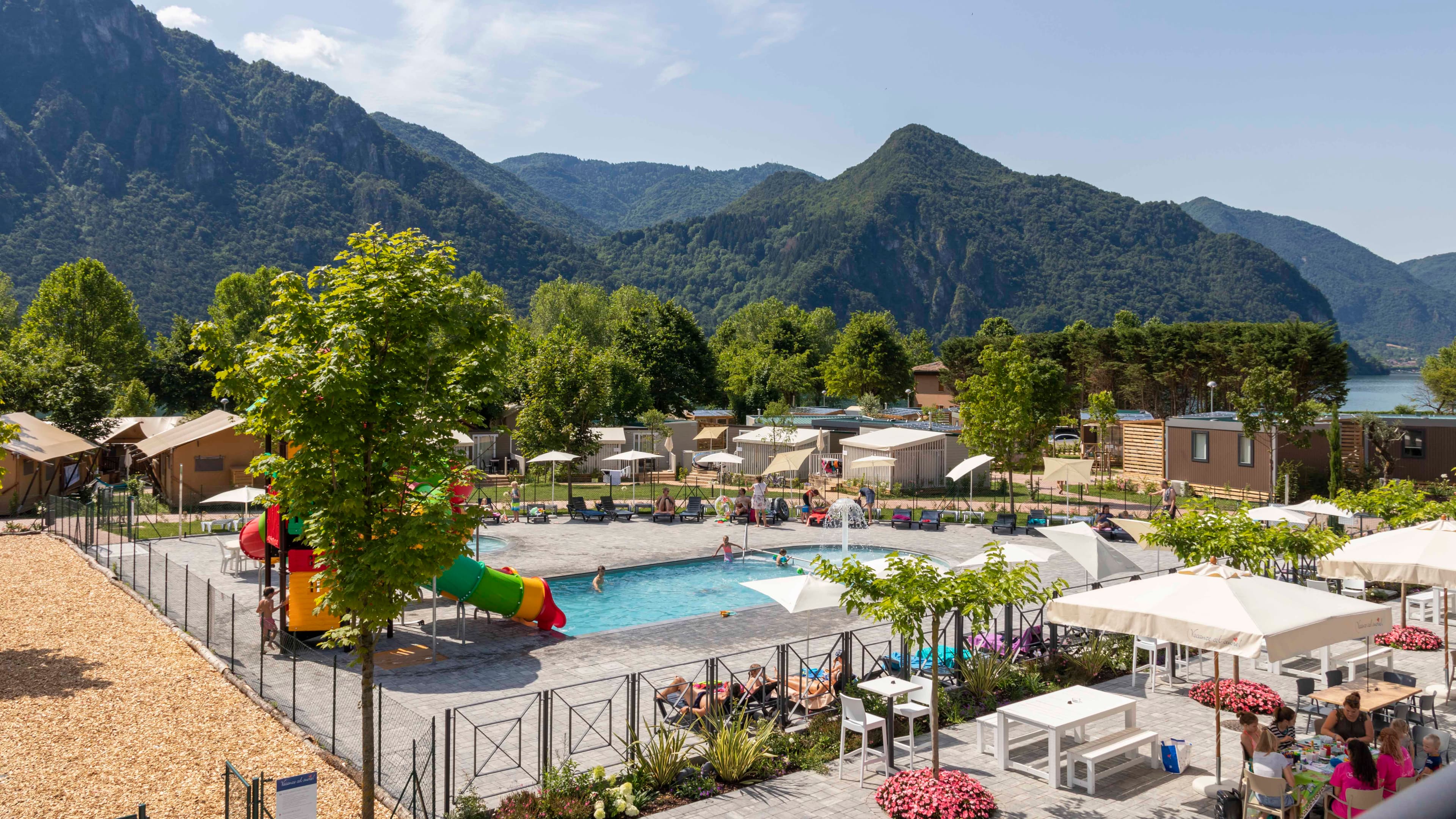 A scenery from Lago Idro Glamping Boutique