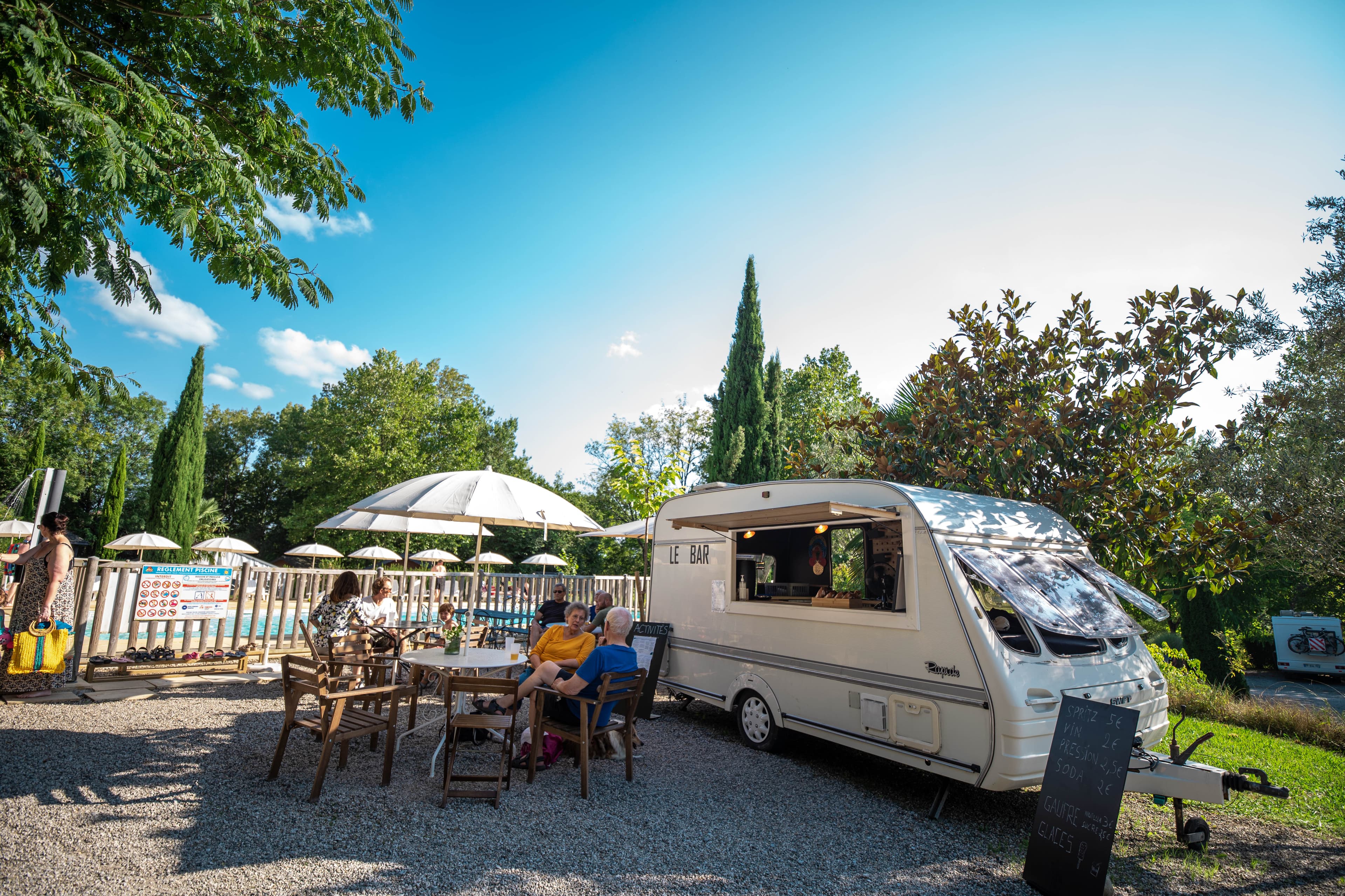 A scenery from Camping Beau Rivage