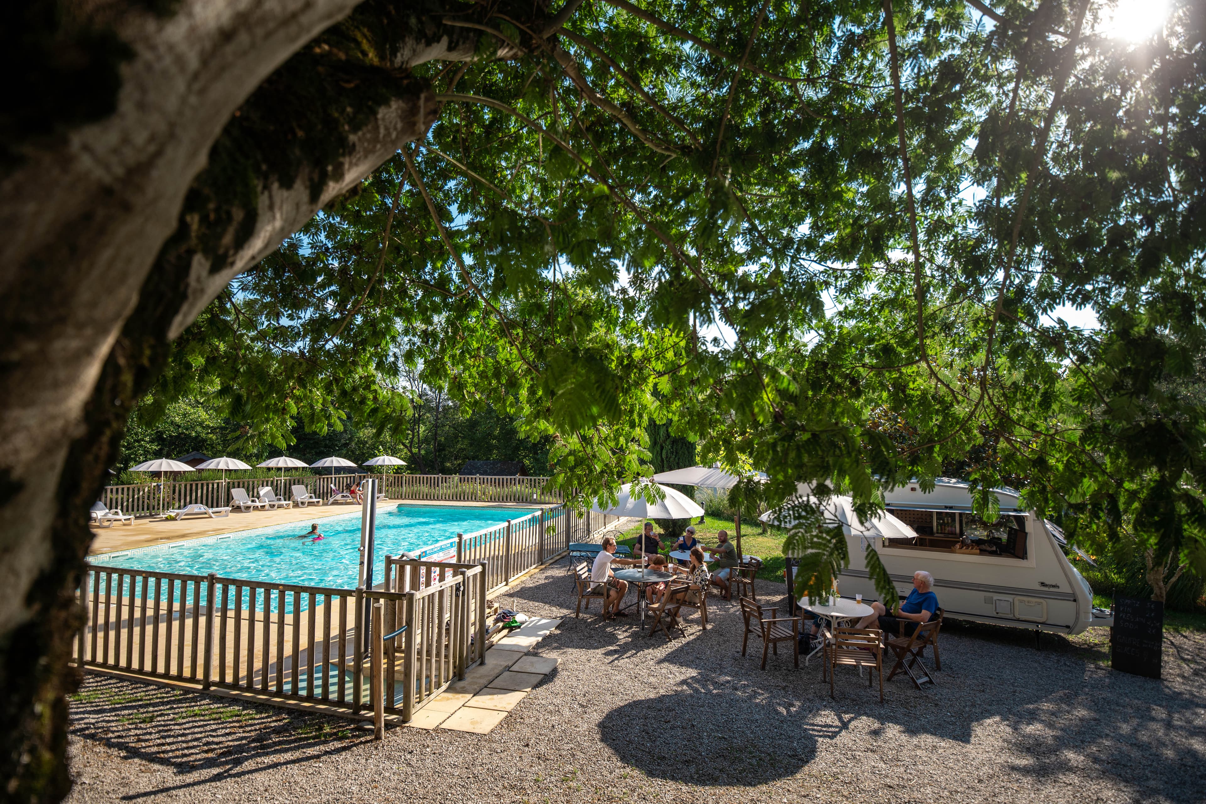 A scenery from Camping Beau Rivage