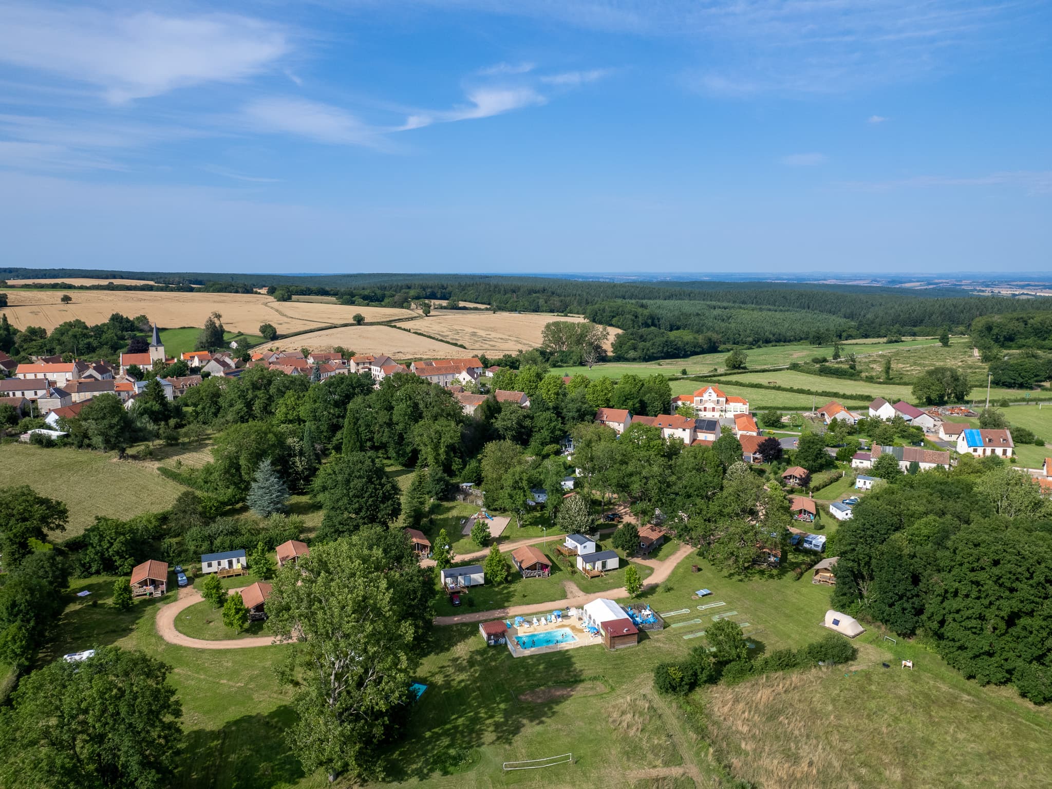 A scenery from Camping des Papillons