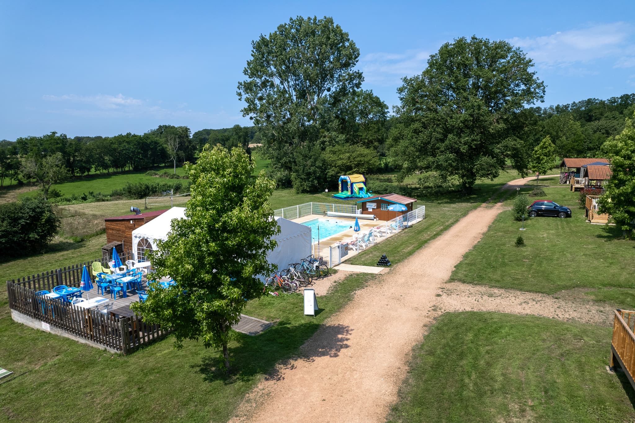 A scenery from Camping des Papillons