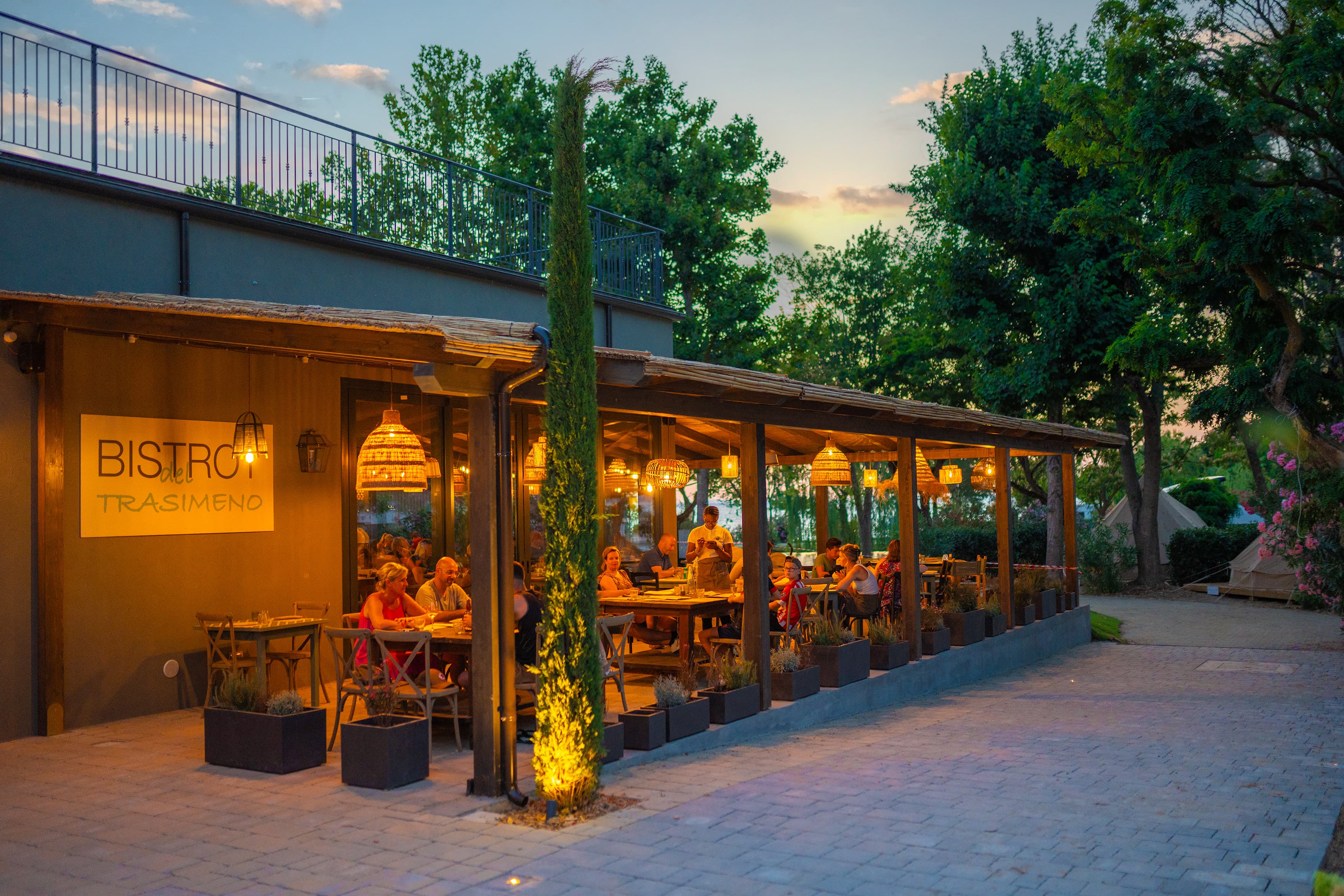 A scenery from Trasimeno Glamping Resort