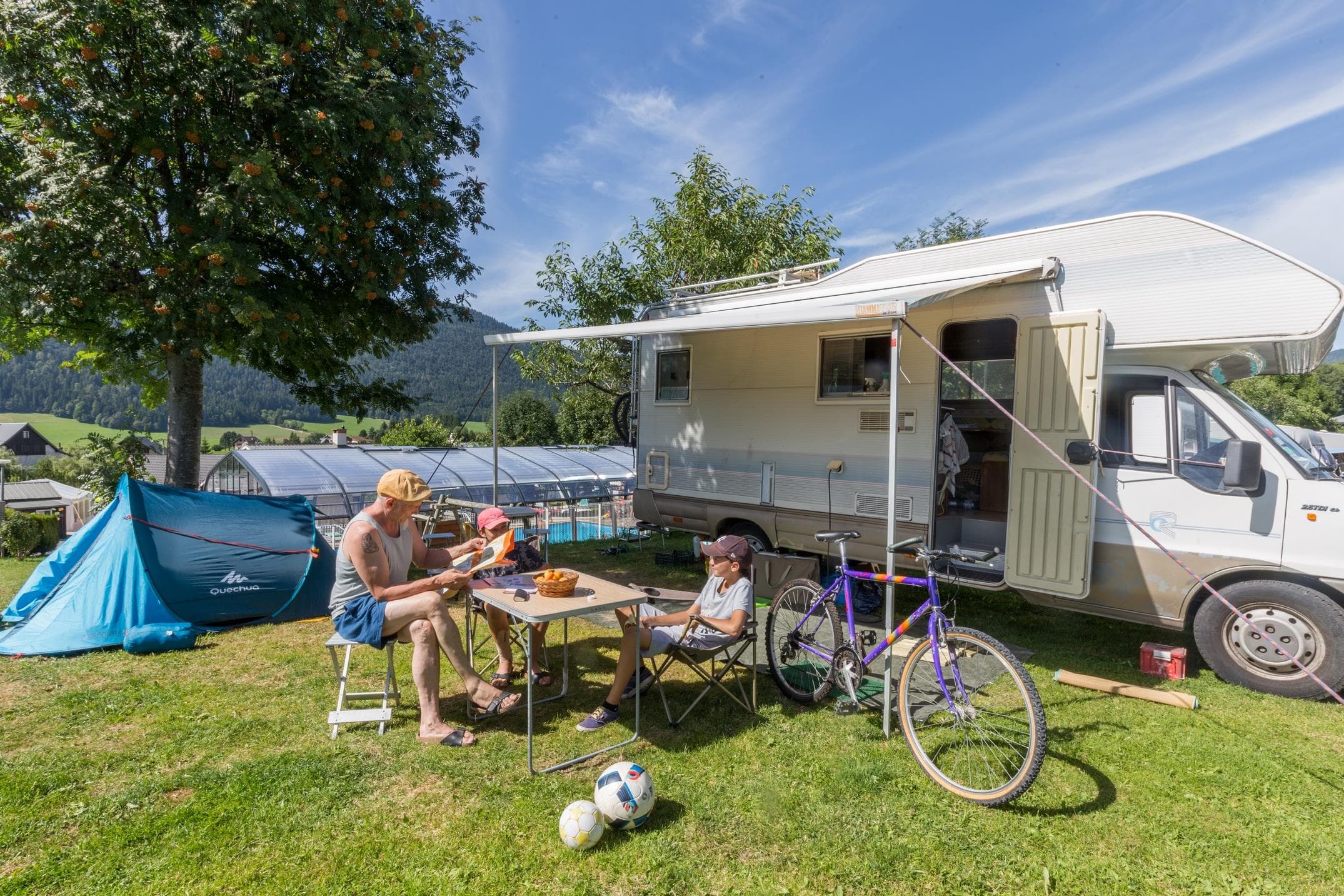 A scenery from Camping le Vercors