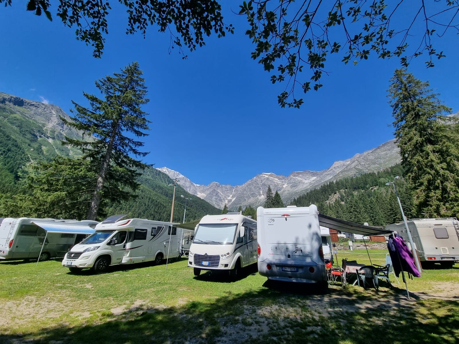 A scenery from Macugnaga Natural Camping