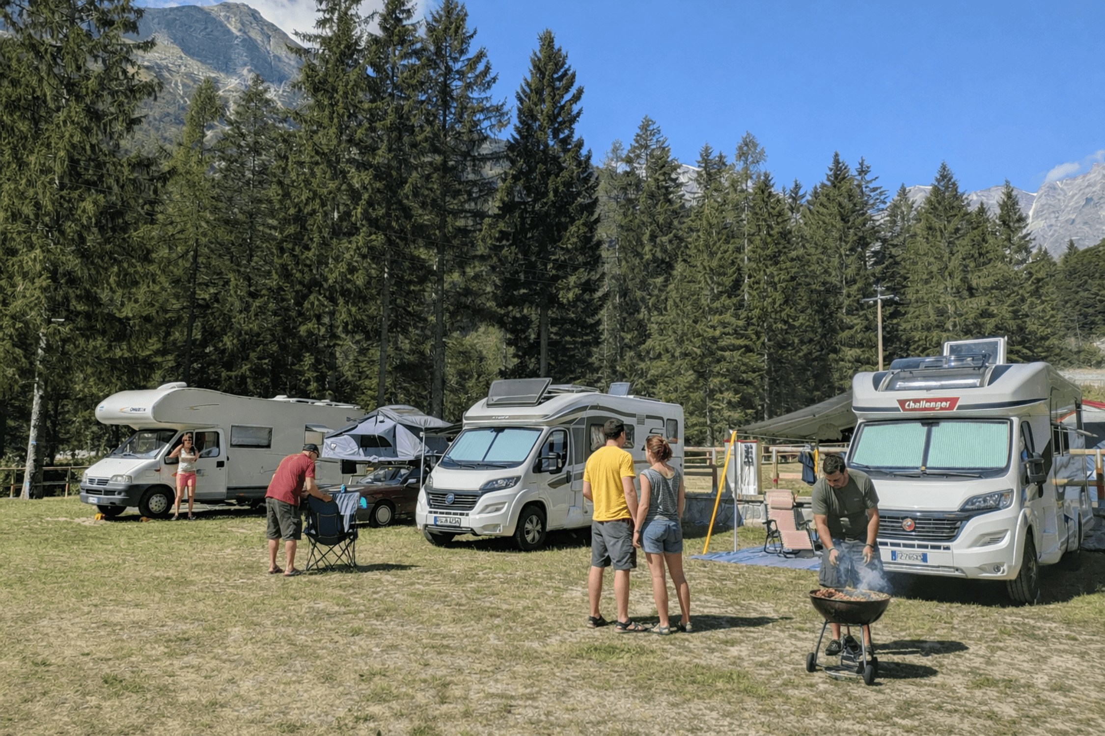 A scenery from Macugnaga Natural Camping