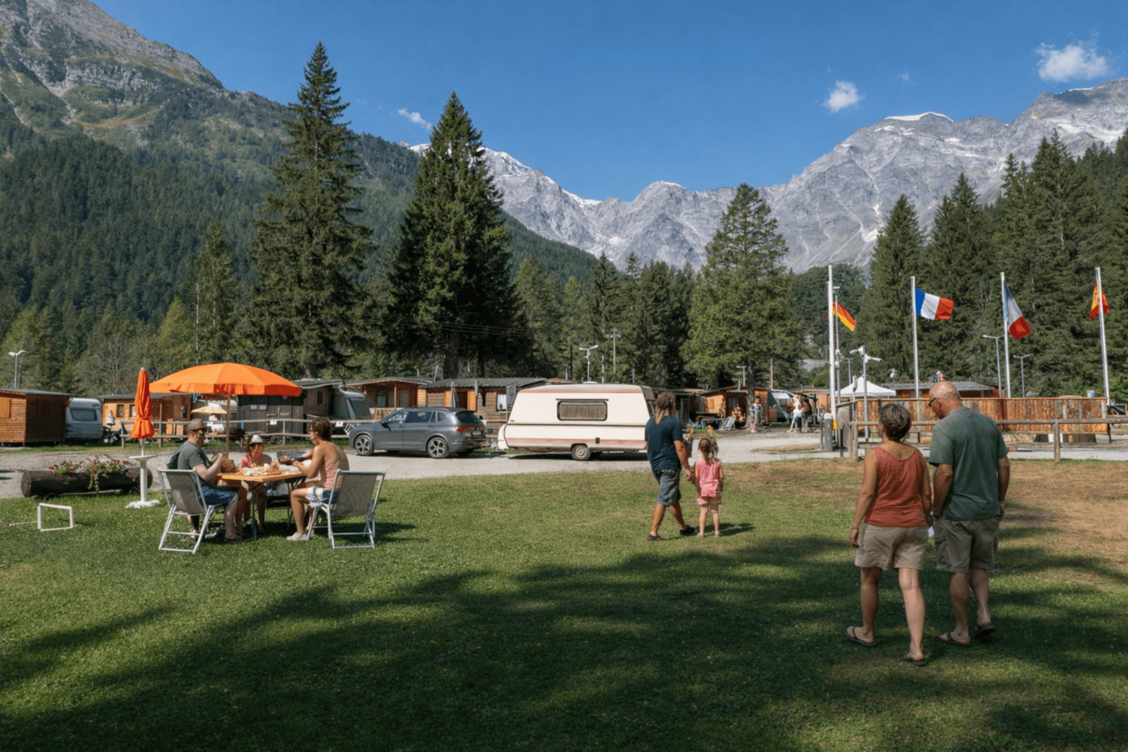 A scenery from Macugnaga Natural Camping
