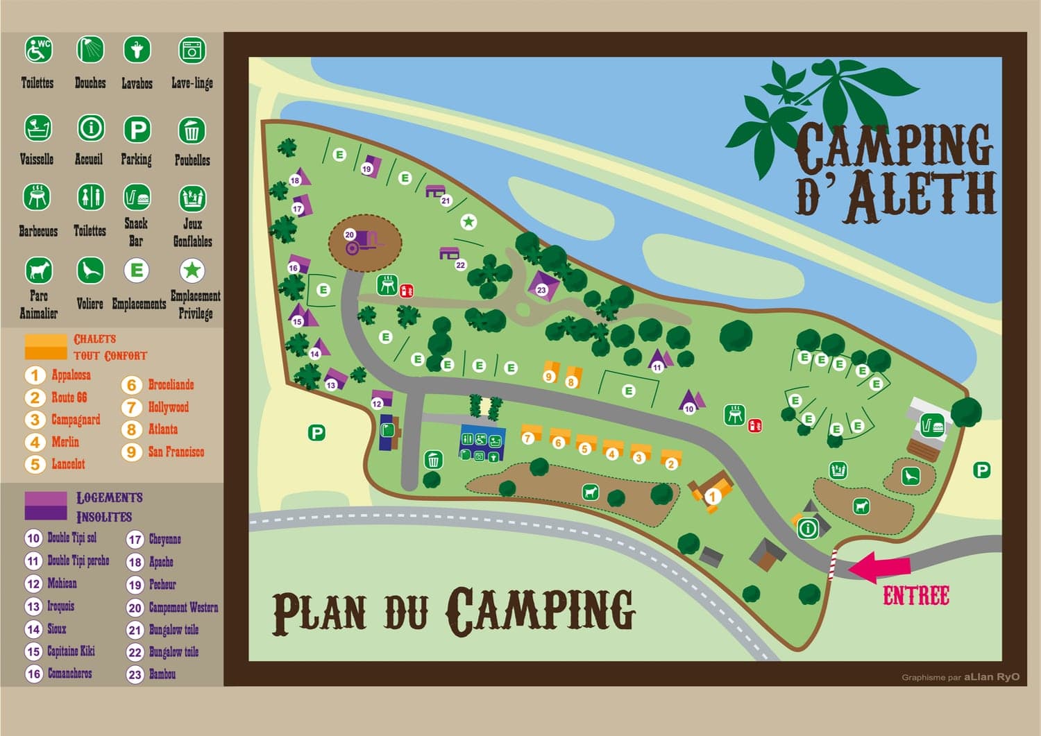 A scenery from Camping D'Aleth