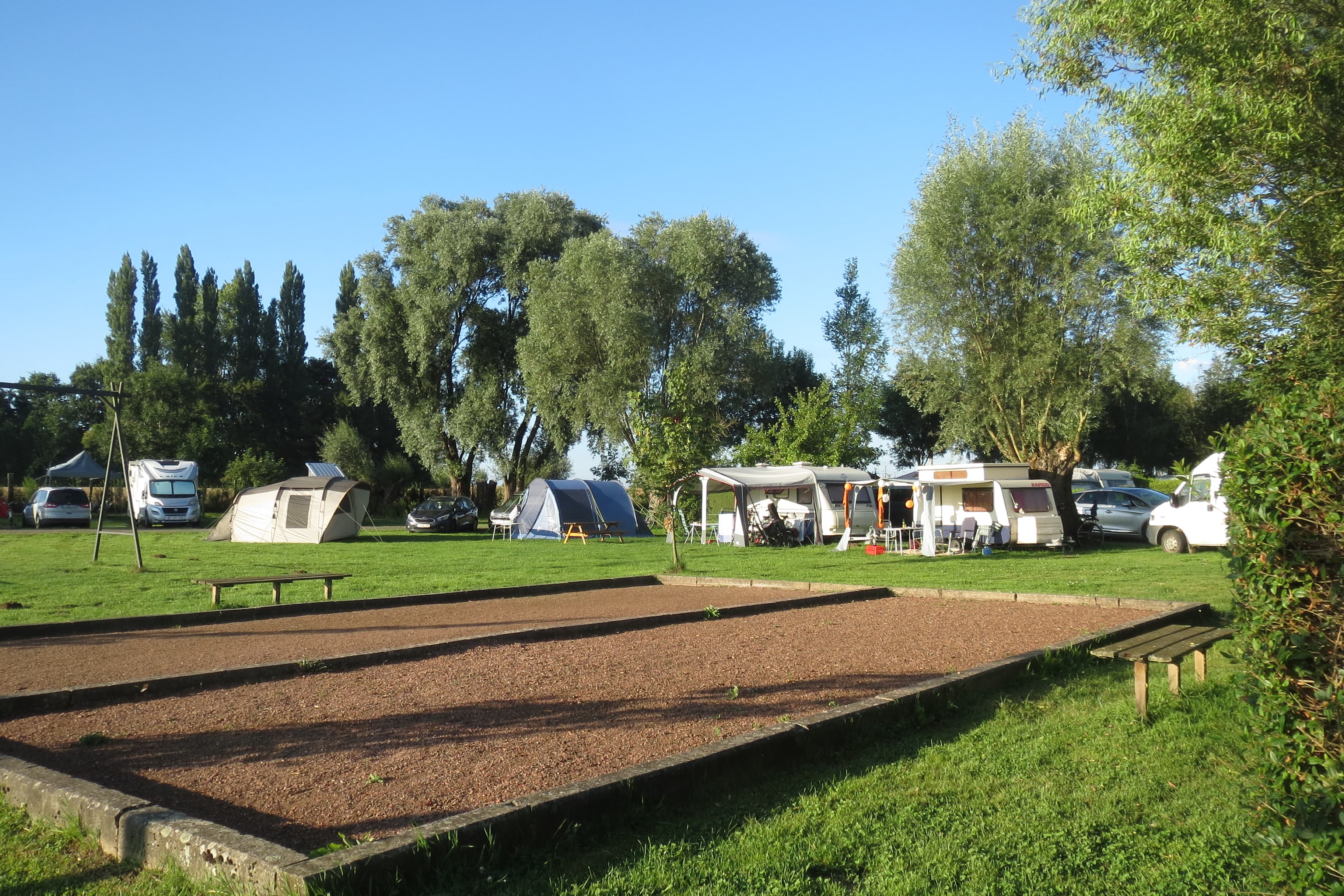 A scenery from Camping La Ferme Des Saules