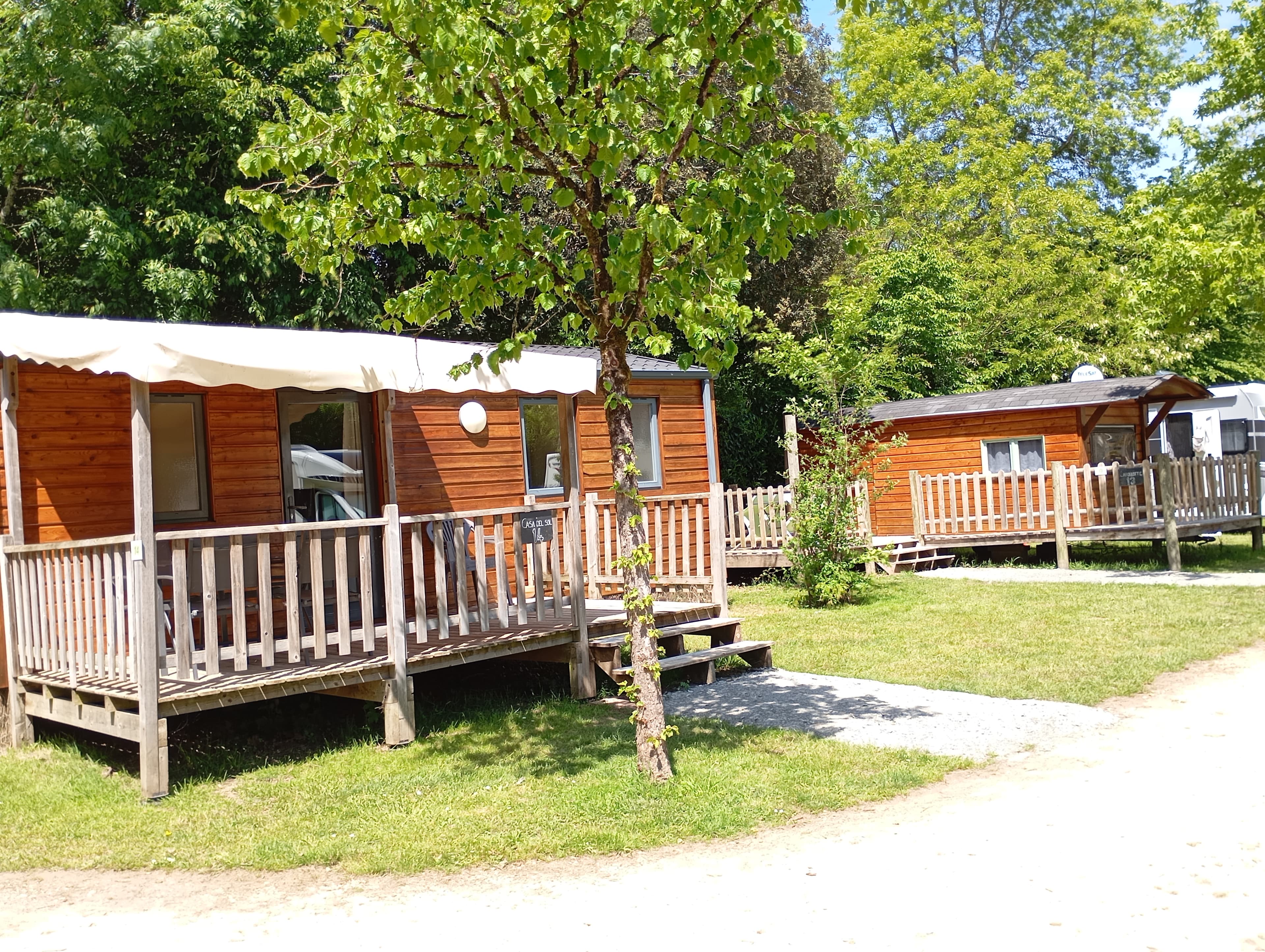 A scenery from Flower Camping Du Canal
