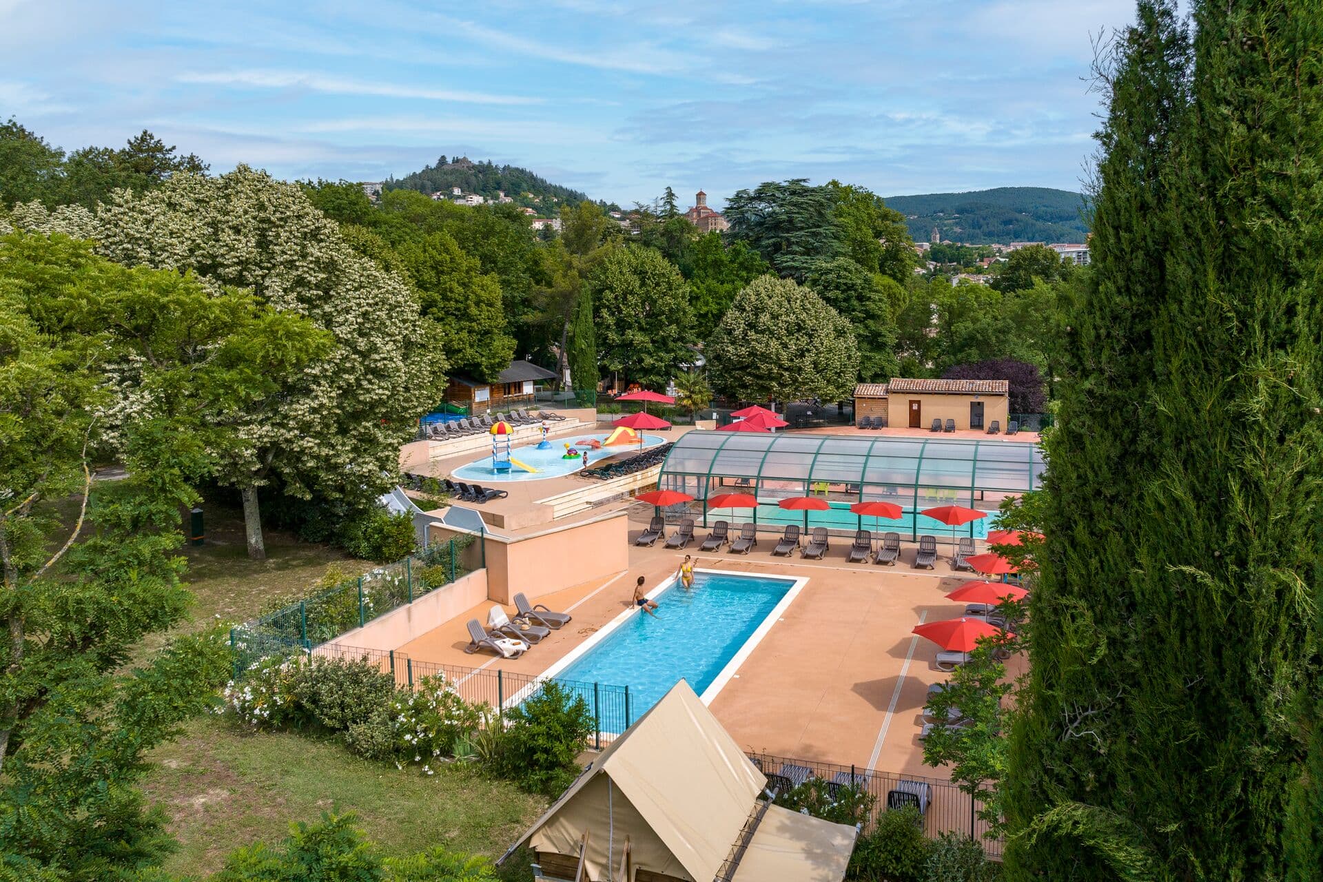 A scenery from Camping Sandaya Les Jardins de Privas