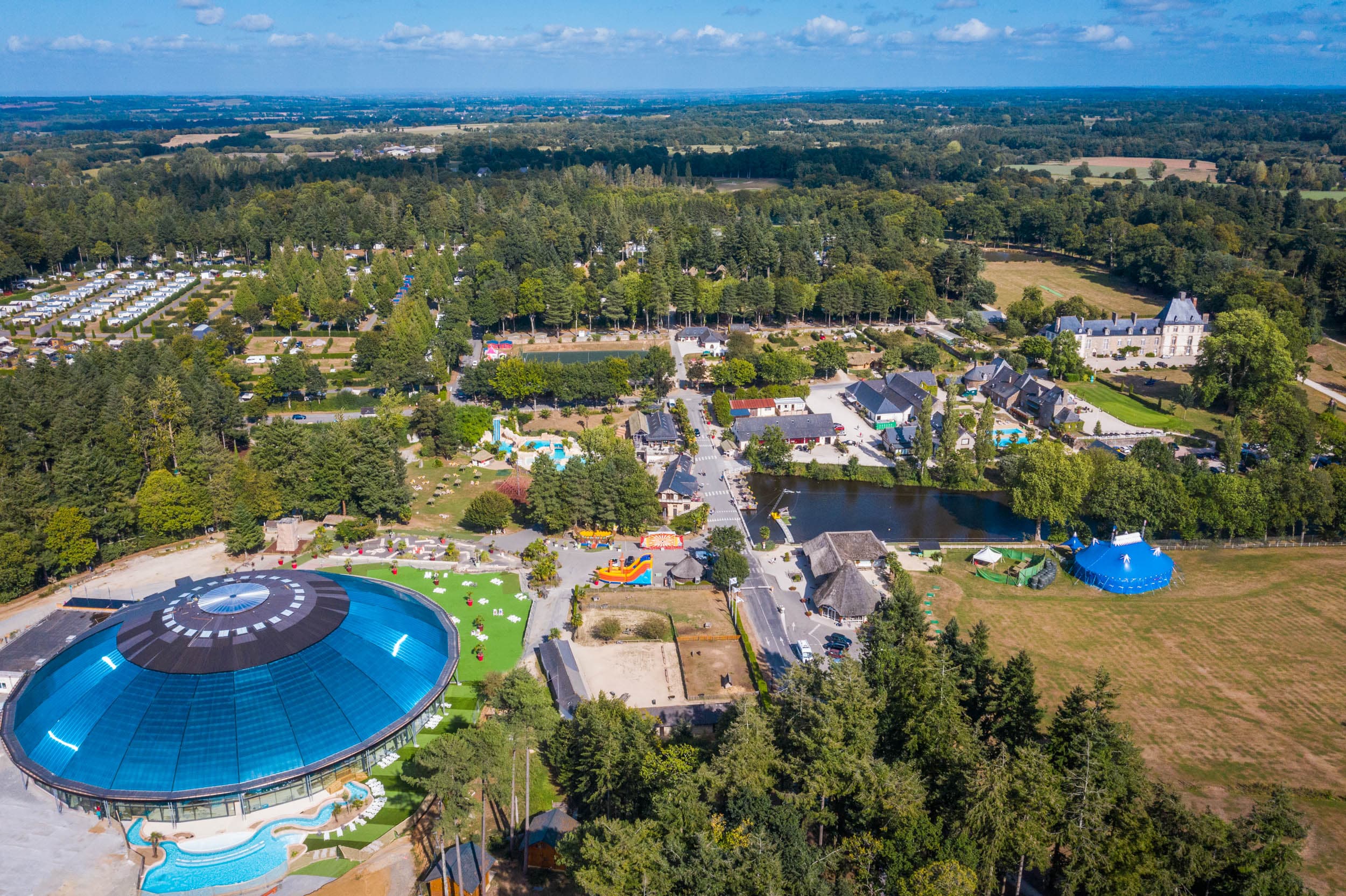 A scenery from Castel Camping Les Ormes, Domaine & Resort