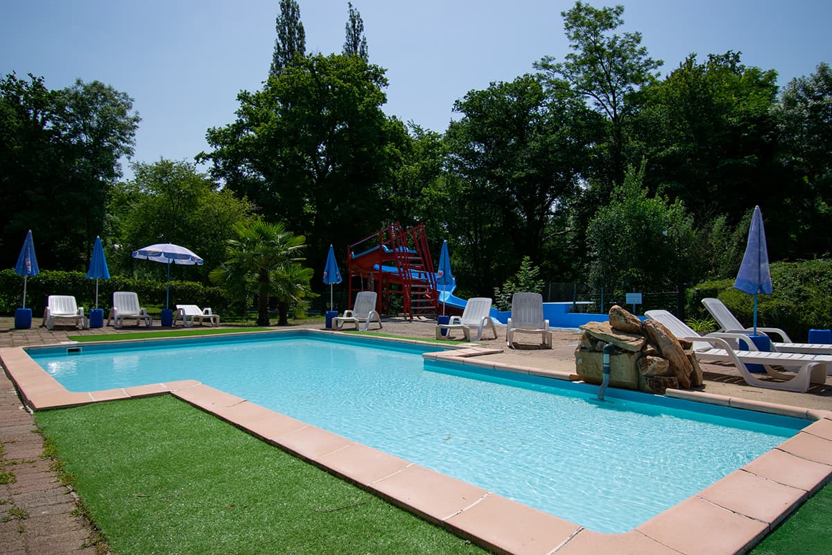 A scenery from Camping des Bains